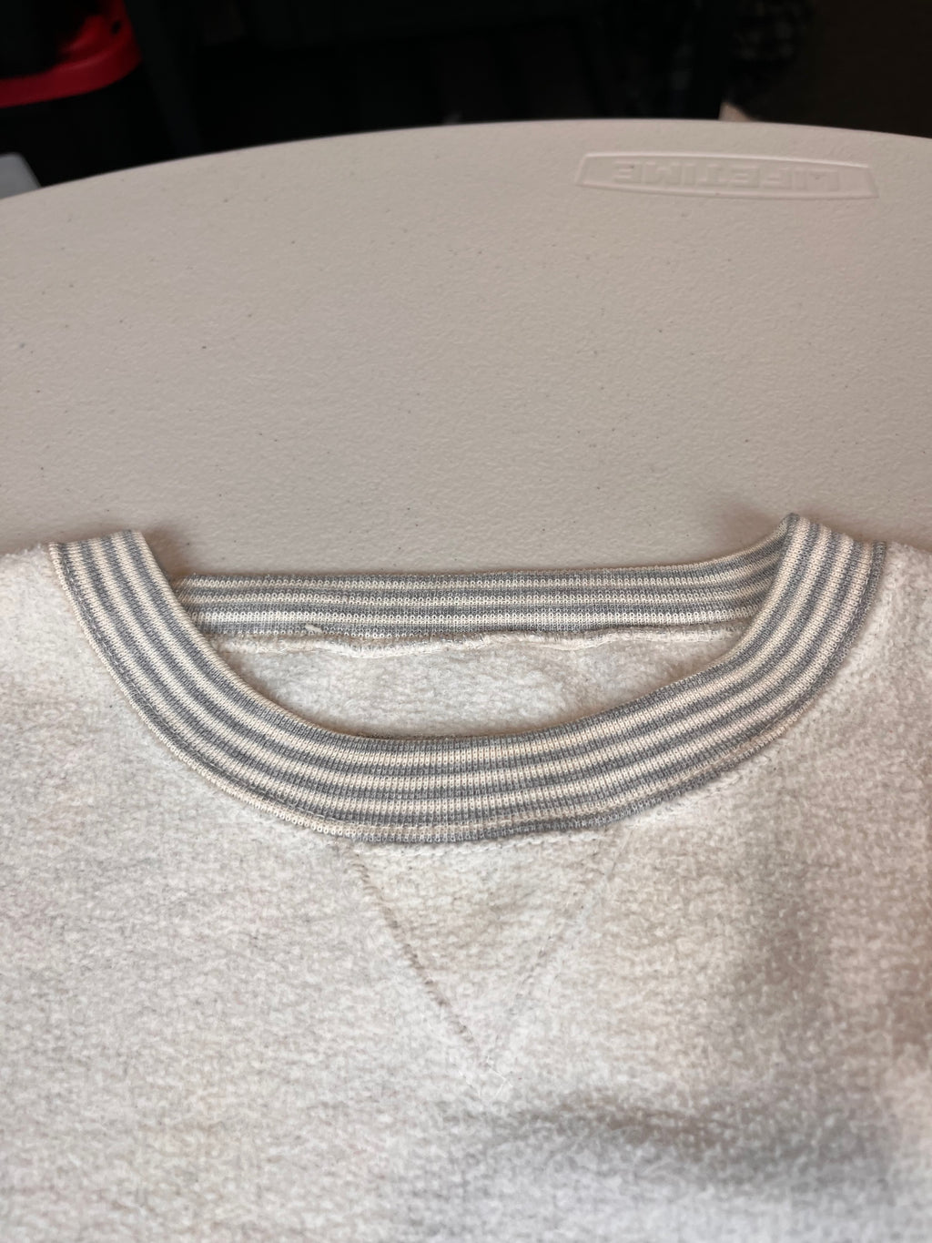 Vintage University of Dayton Flyers Striped Trim Sweatshirt