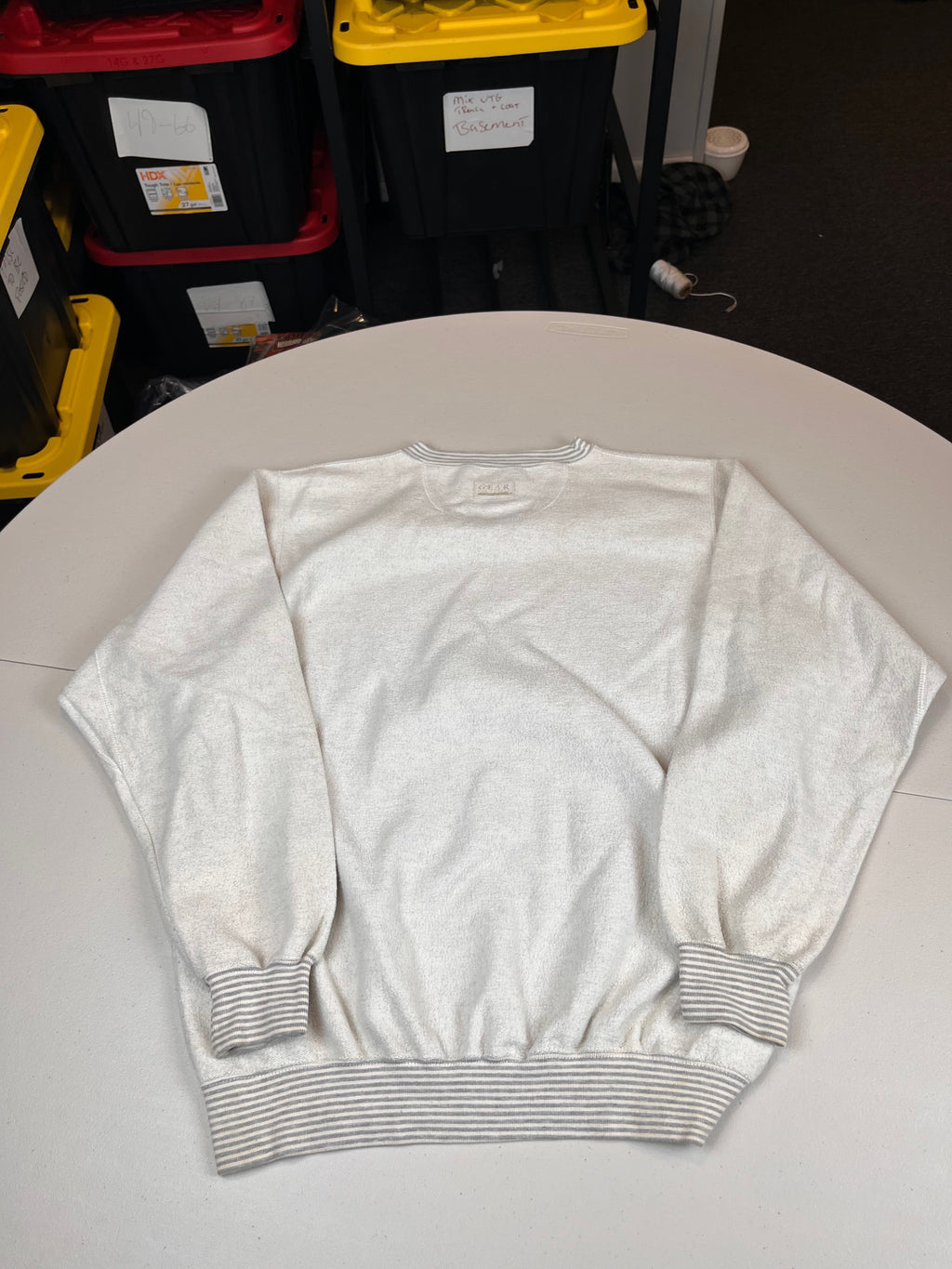 Vintage University of Dayton Flyers Striped Trim Sweatshirt