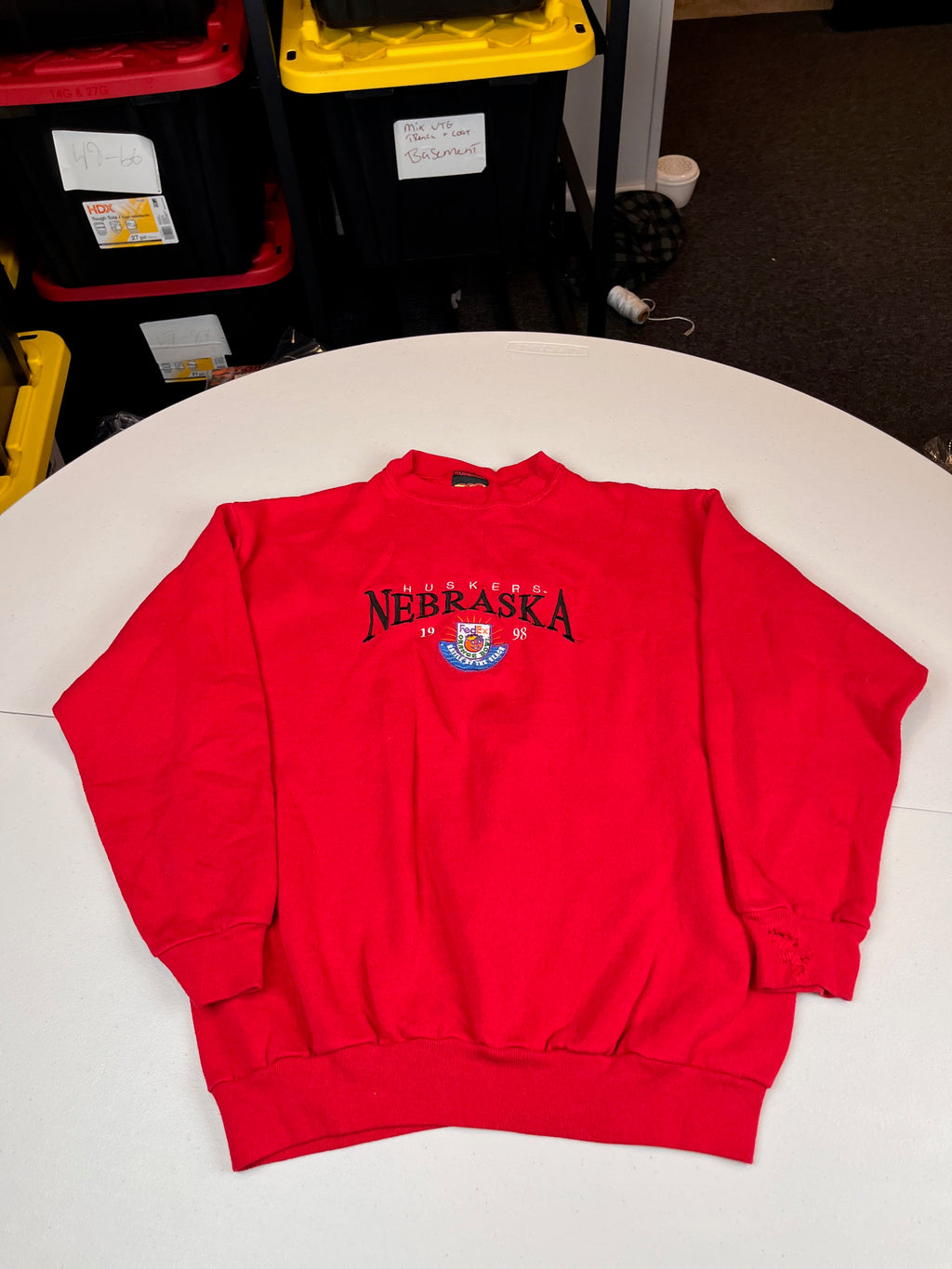 Vintage Nebraska Huskers 1998 FedEx Orange Bowl Sweatshirt