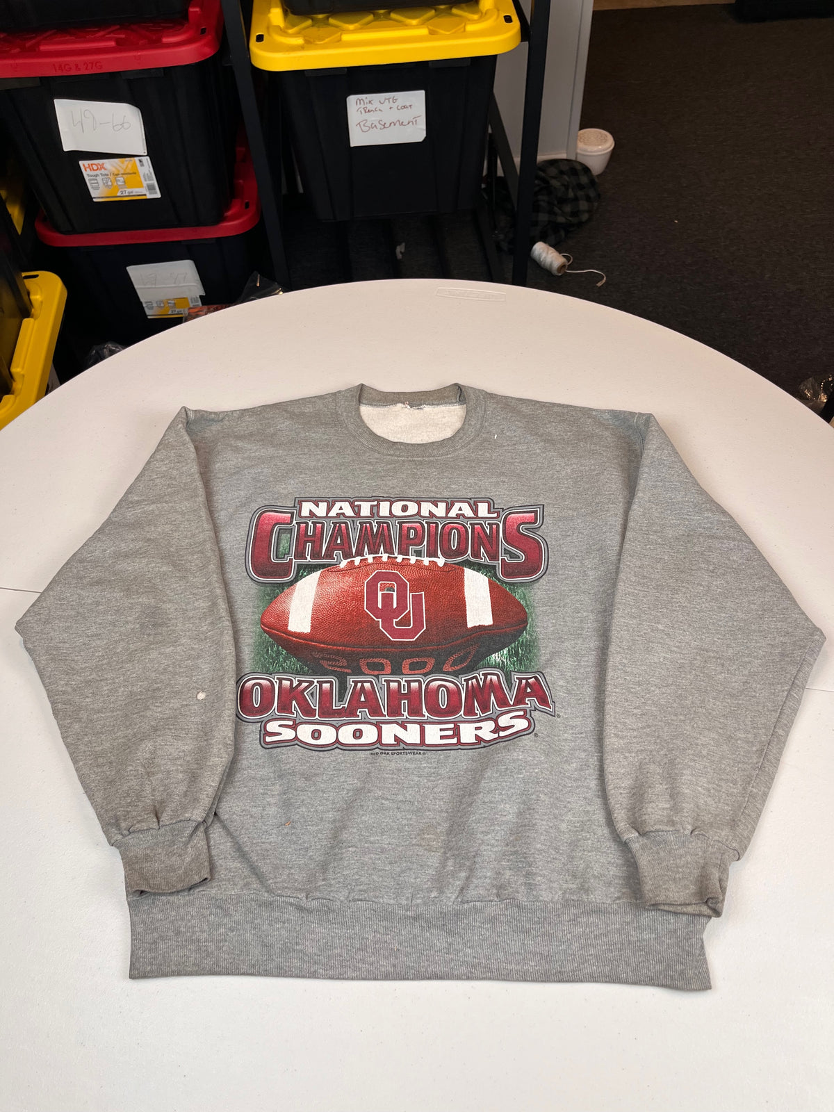 Vintage 2000 Oklahoma Sooners National Champions Sweatshirt