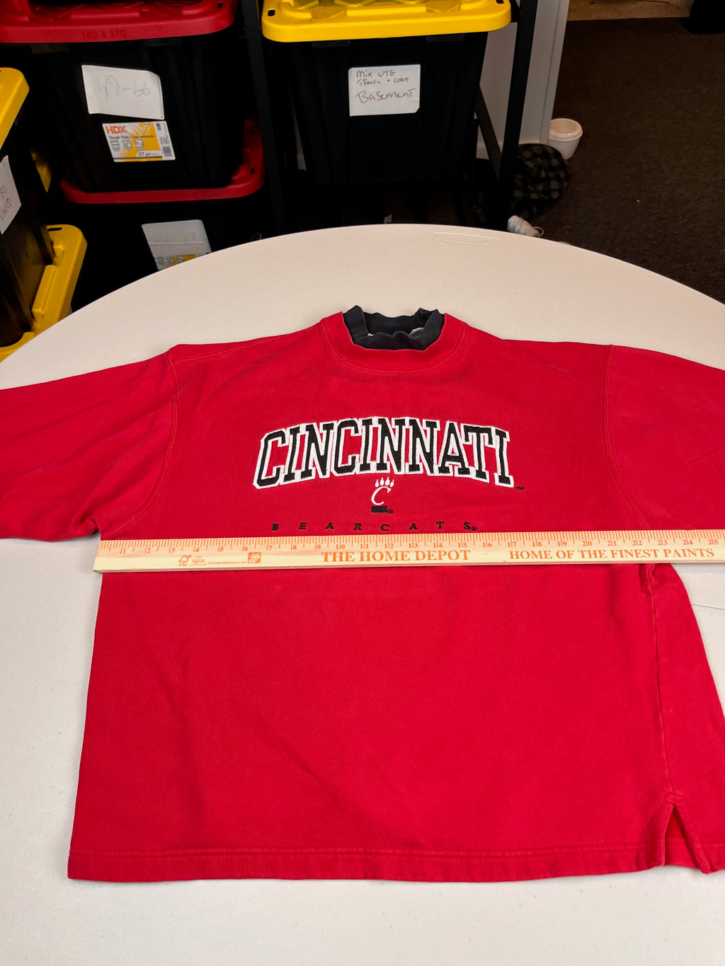 Vintage Cincinnati Bearcats Layered Mock Neck Sweatshirt