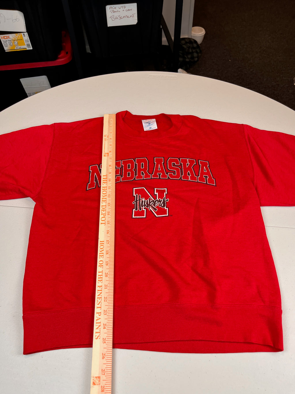Vintage Nebraska Huskers Spellout Crewneck Sweatshirt