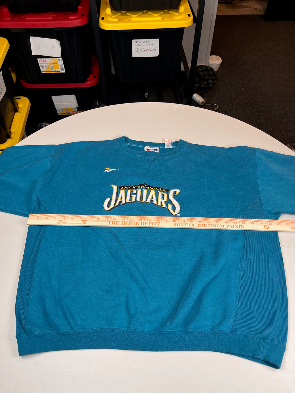 Vintage Jacksonville Jaguars Reebok Crewneck Sweatshirt Teal