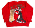 Vintage 1993 Looney Tunes Sylvester Christmas Sweatshirt