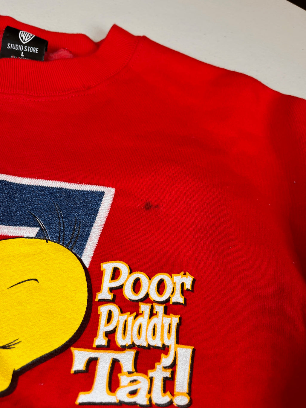 Vintage Looney Tunes Tweety Bird Poor Puddy Tat Sweatshirt