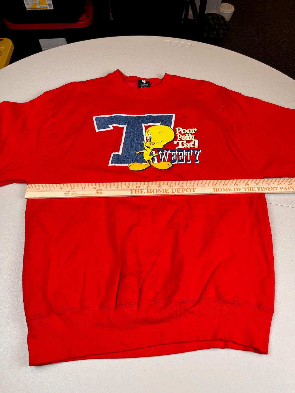 Vintage Looney Tunes Tweety Bird Poor Puddy Tat Sweatshirt