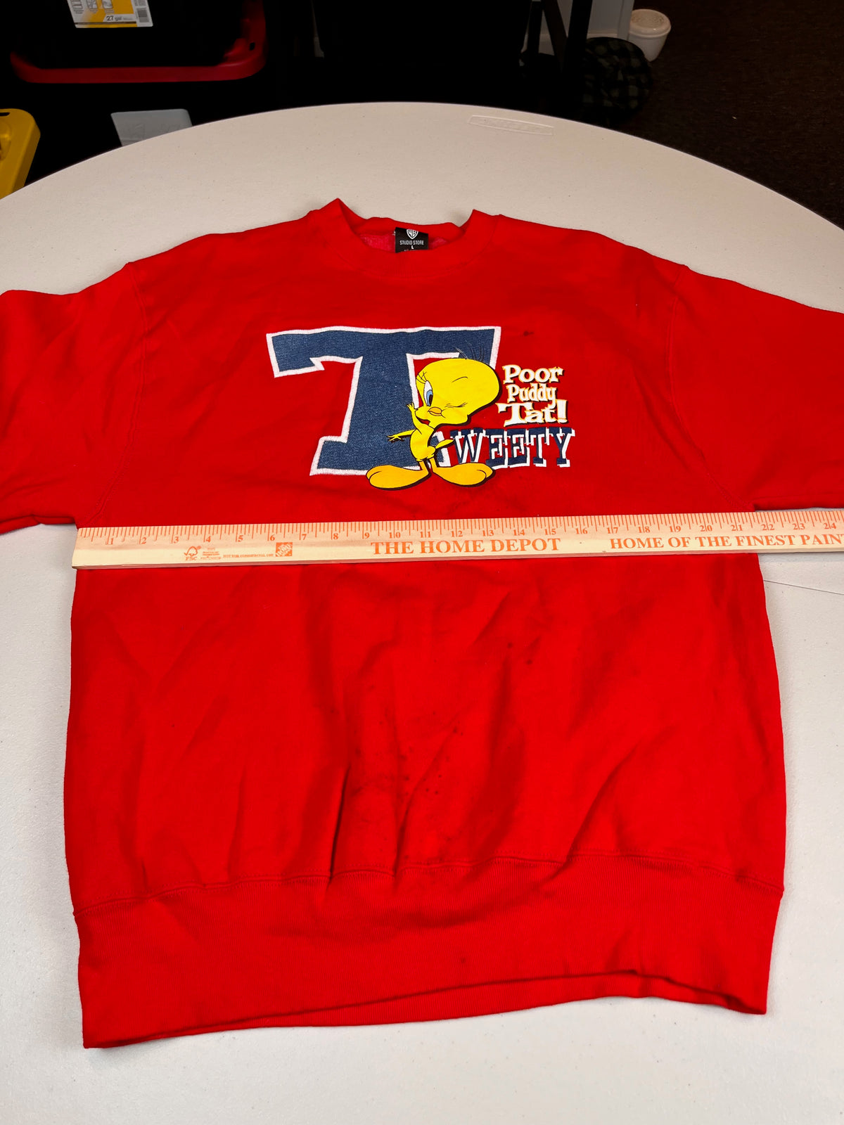 Vintage Looney Tunes Tweety Bird Poor Puddy Tat Sweatshirt