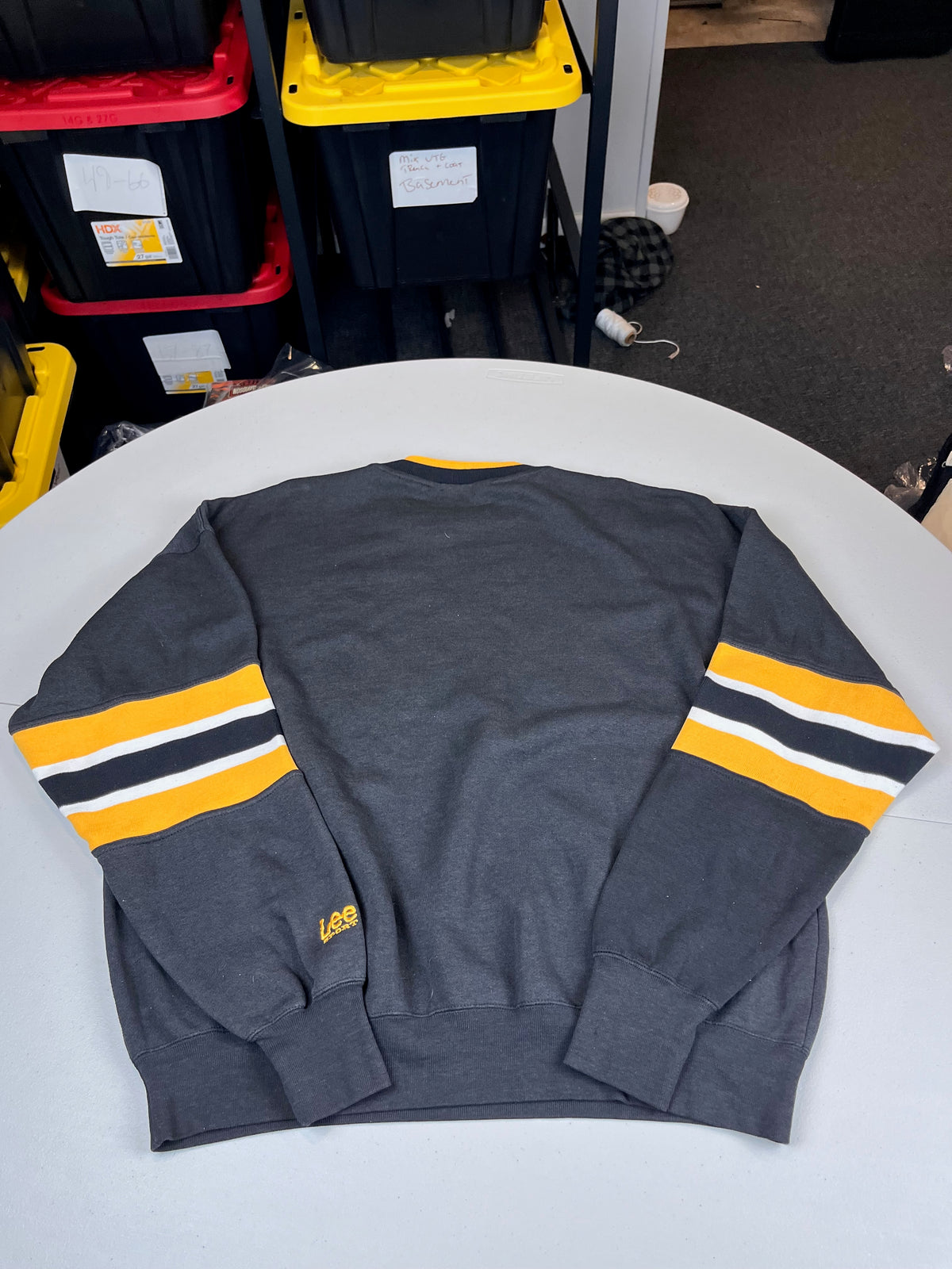 Vintage Pittsburgh Steelers NFL Striped Sleeve Sweatshirt