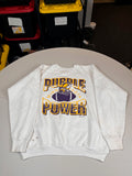 Vintage Minnesota Vikings Purple Power Graphic Sweatshirt