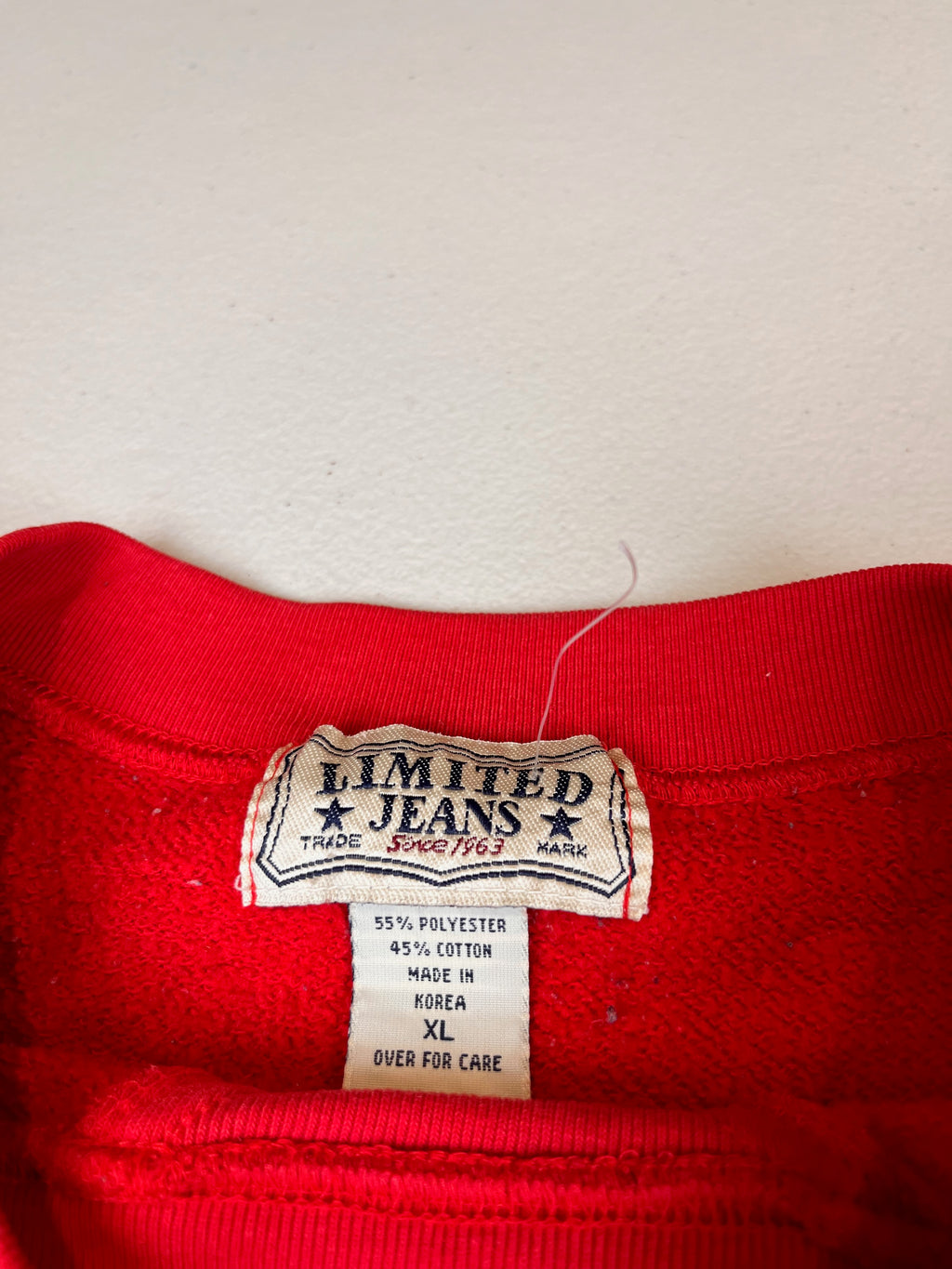 Vintage Limited Jeans Worldwide Flags Graphic Sweatshirt