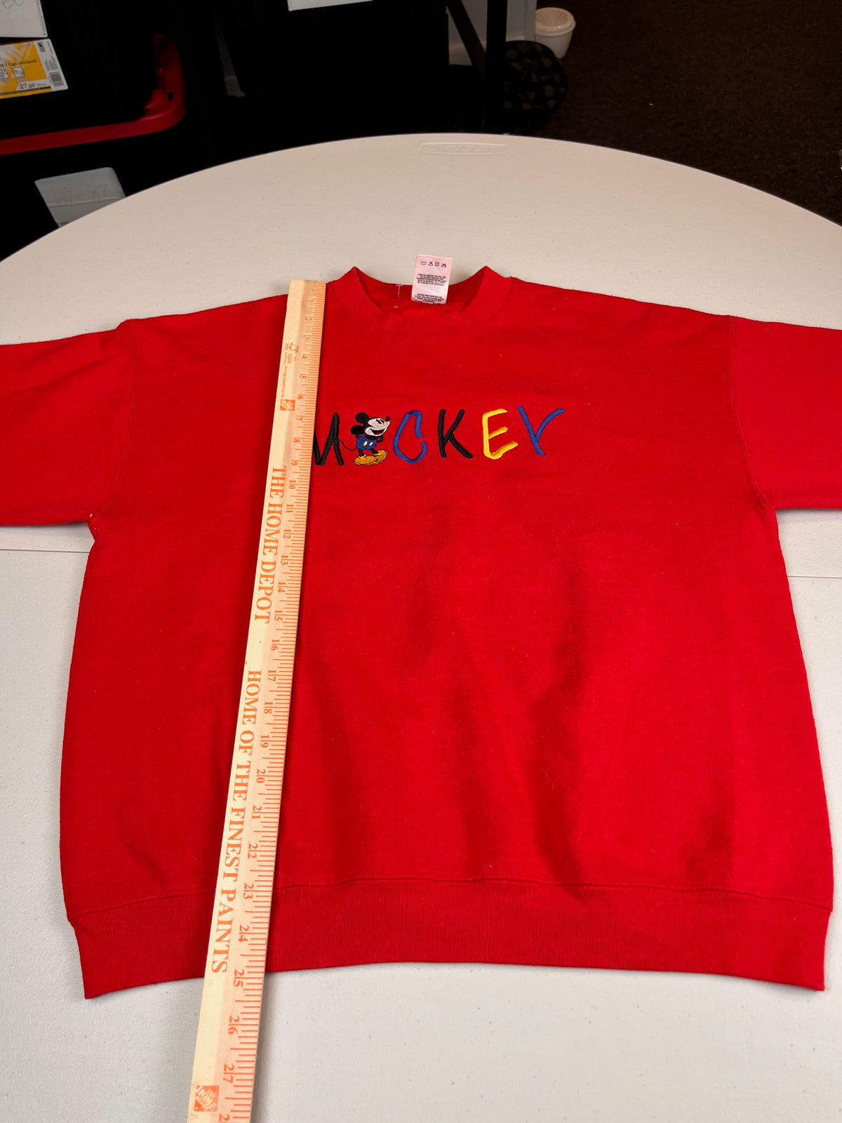 Vintage Disney Mickey Mouse Spellout Crewneck Sweatshirt
