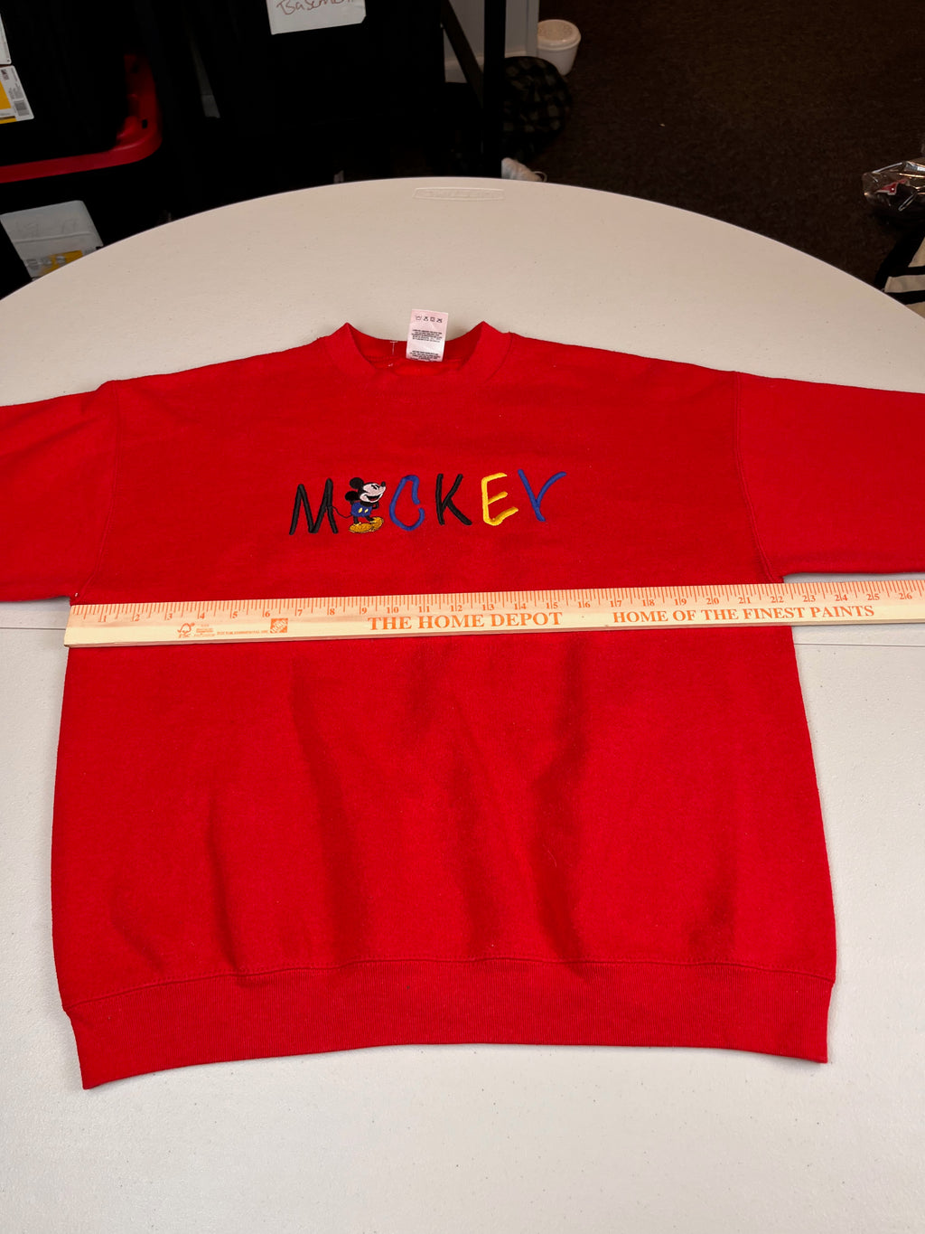 Vintage Disney Mickey Mouse Spellout Crewneck Sweatshirt