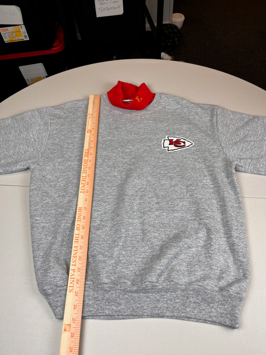Vintage Kansas City Chiefs Layered Mock Neck Sweatshirt