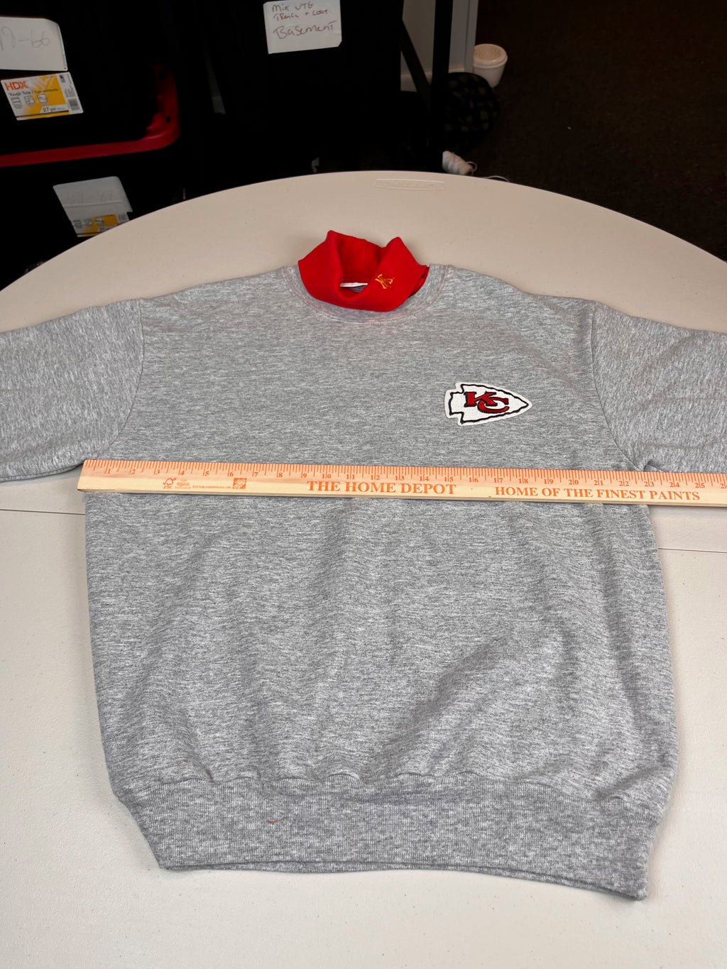 Vintage Kansas City Chiefs Layered Mock Neck Sweatshirt