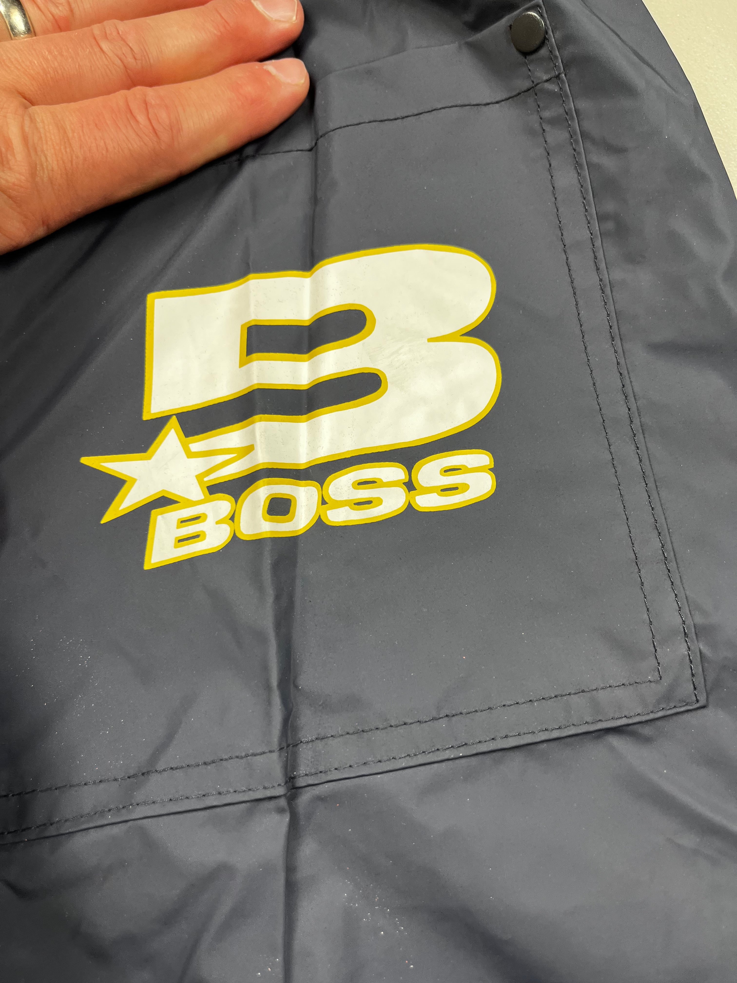 Vintage Hugo Boss Sport Nylon Windbreaker Pants Gray