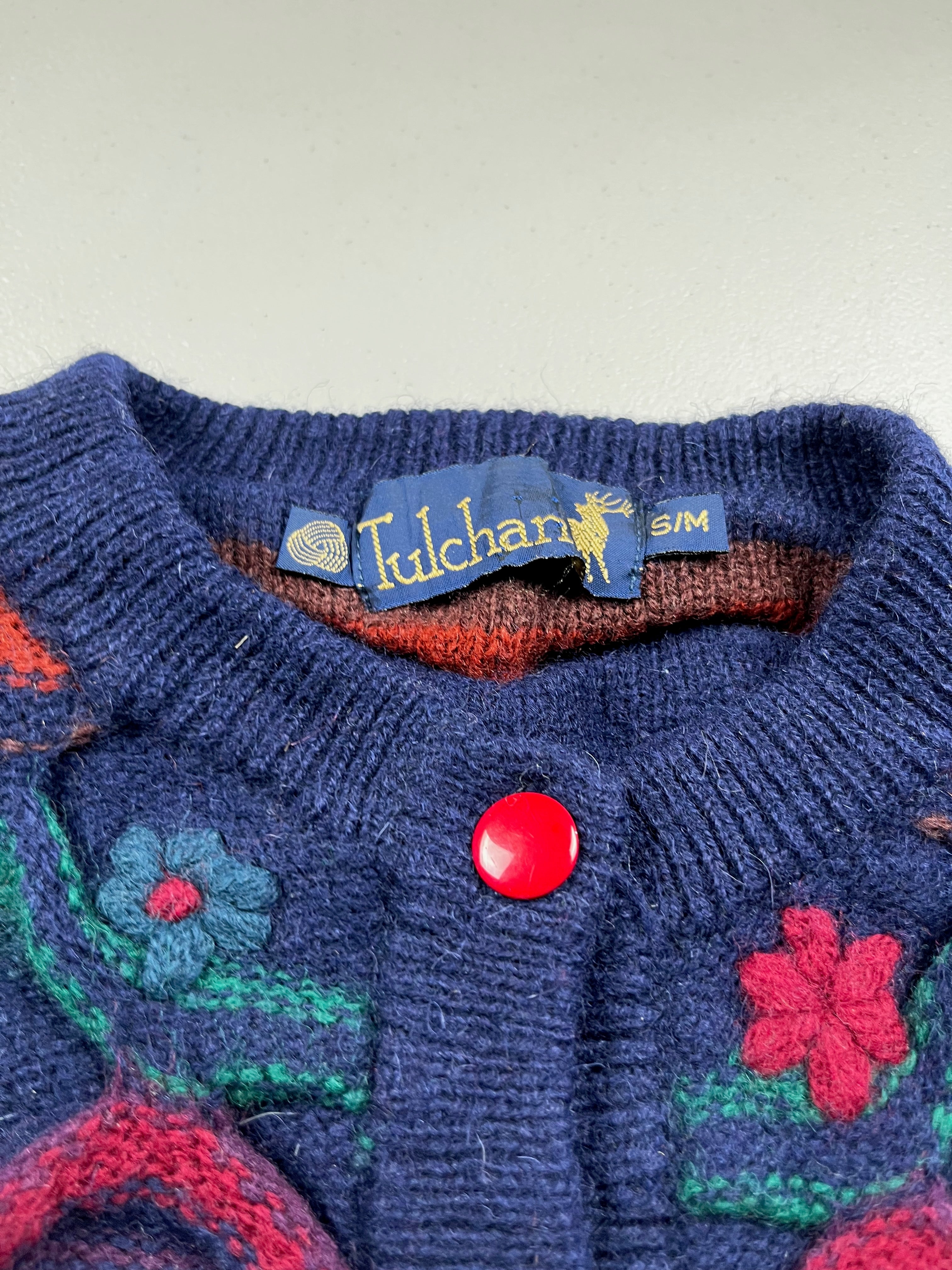 Vintage Tulchan Multicolor Cardigan