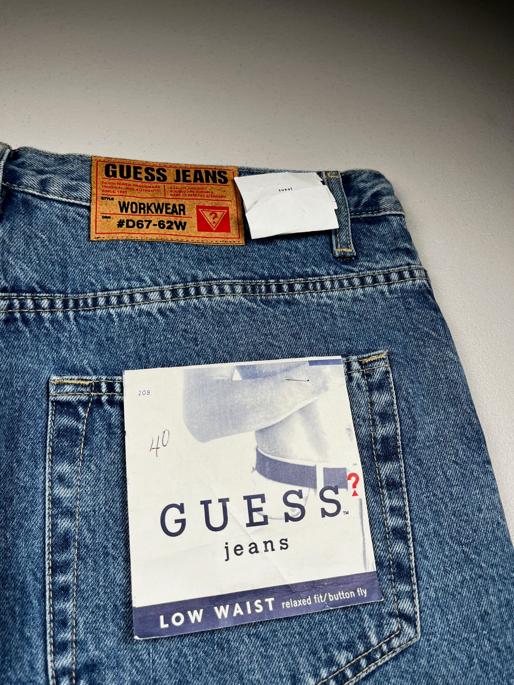 Vintage 1990s Guess Baggy Skater Jeans Medium Wash