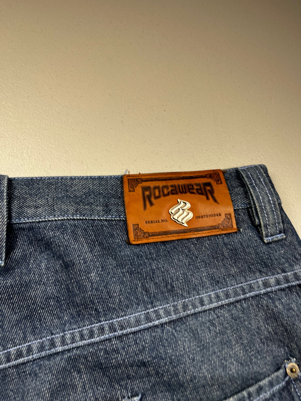 Vintage Rocawear Blue Denim Carpenter Baggy Shorts