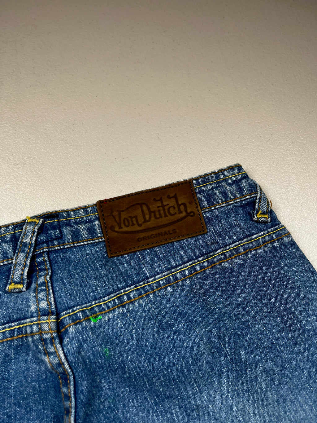 Vintage Von Dutch Graffiti Logo Flared Jeans