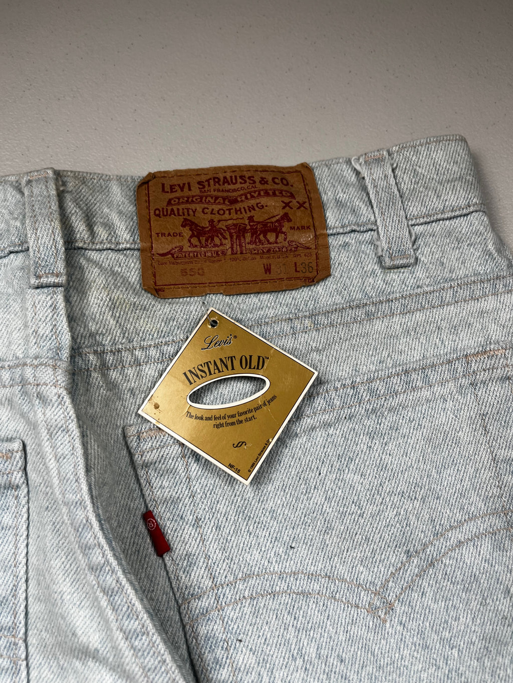 Vintage Levi’s Instant Old Light Wash Denim Jeans