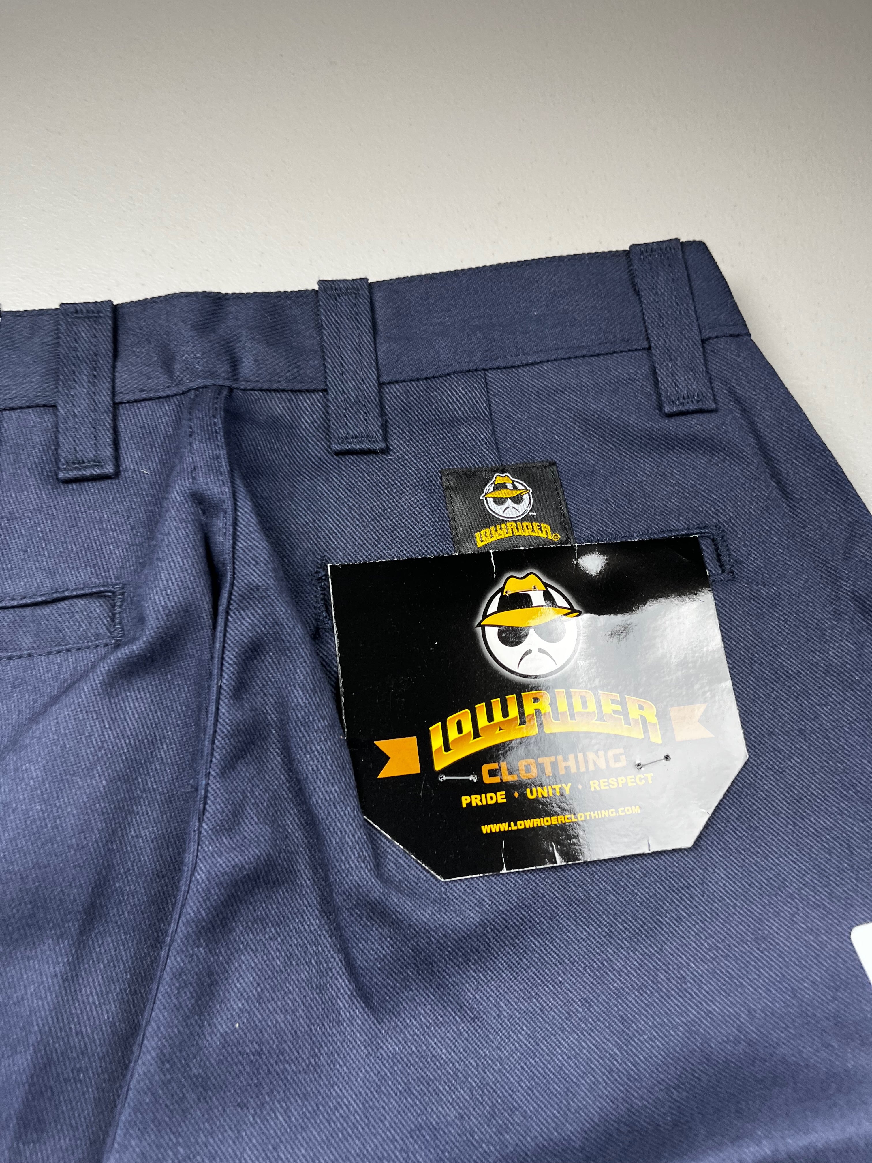 Lowrider Clothing Navy Blue Baggy Carpenter Pants New With Tags