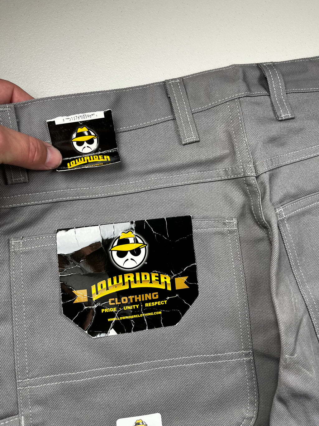 Lowrider Clothing Grey Baggy Denim Carpenter Pants New With Tags
