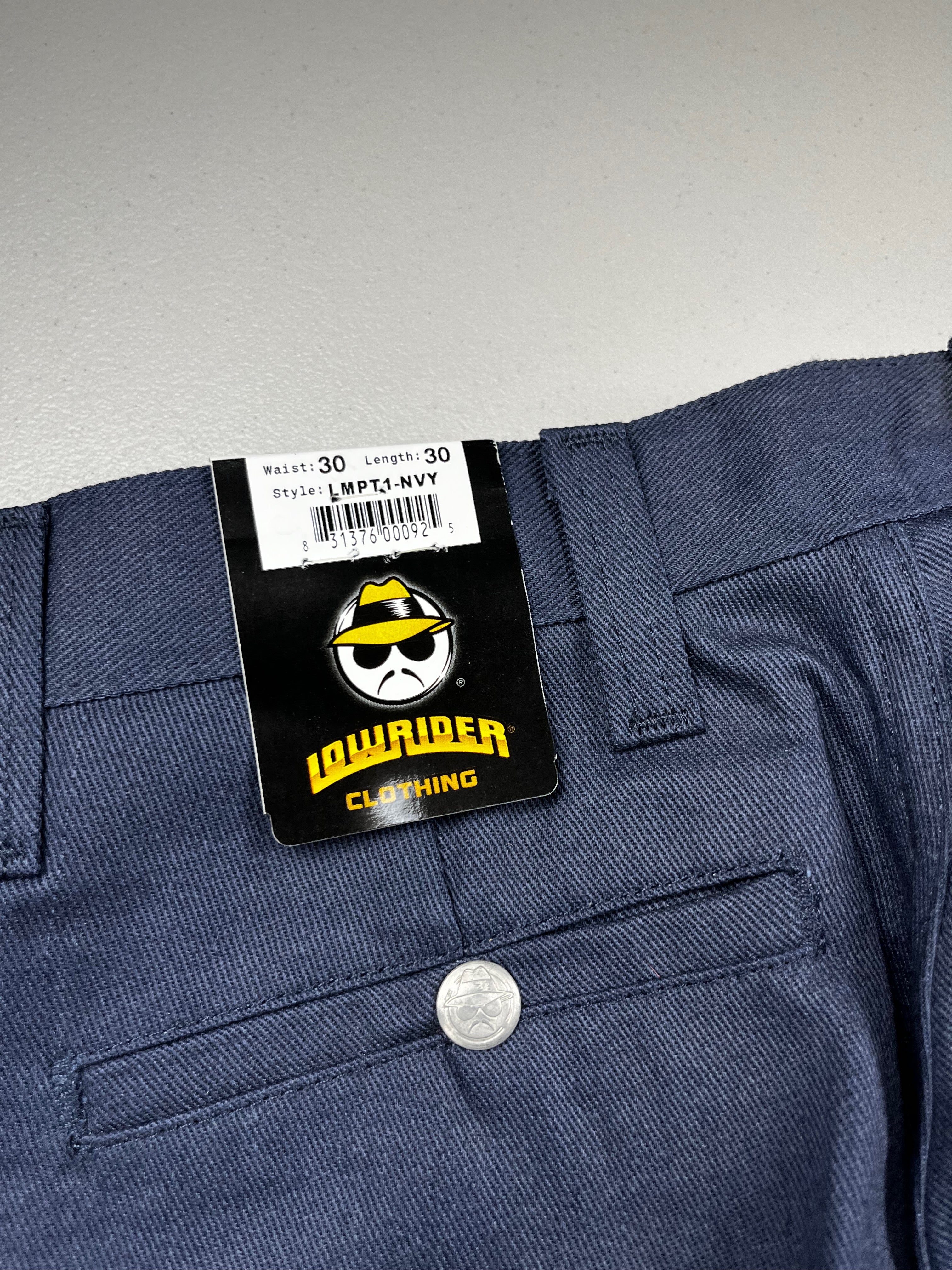 Lowrider Clothing Navy Blue Baggy Workwear Chinos New With Tags