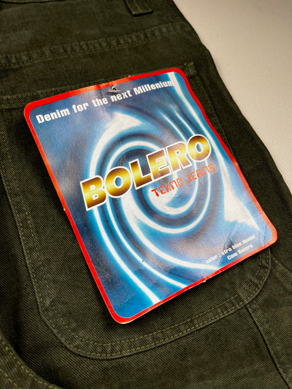 Bolero Tekno Black Wide Leg Denim Rave Skate Jeans
