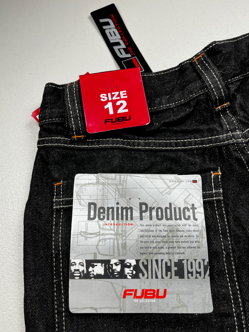 New with Tags FUBU Heritage Black Baggy Carpenter Jeans