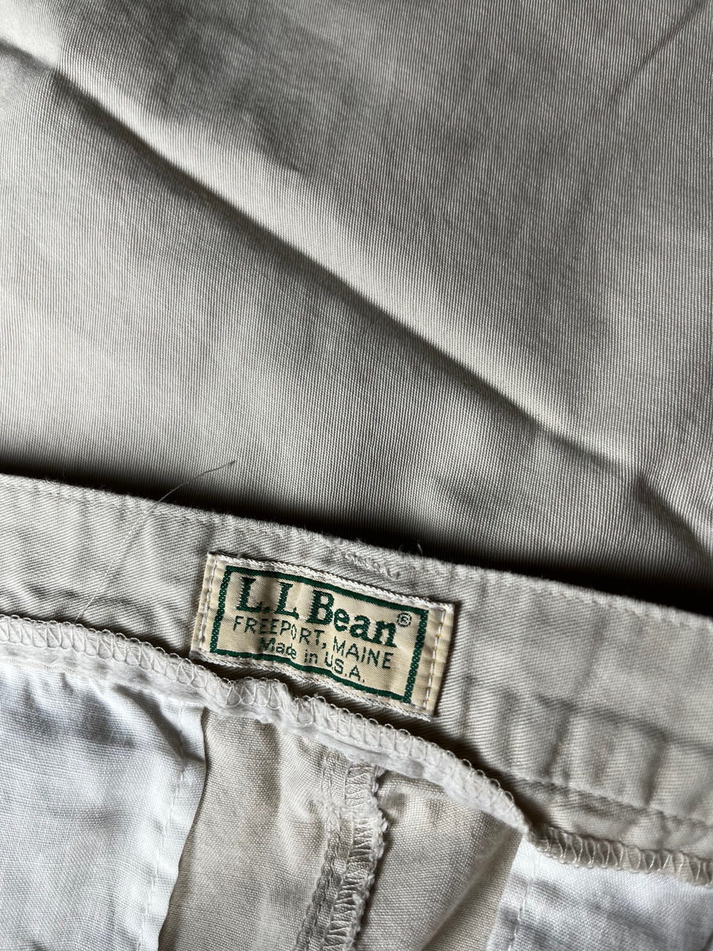 Vintage L.L. Bean Pleated Comfort-Waist Chino Trousers
