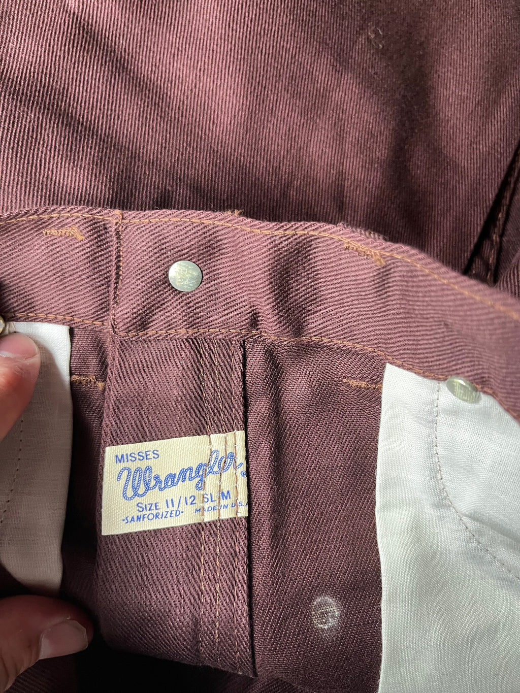 Vintage 1970s Deadstock Wrangler Blue Bell Twill Western Shorts