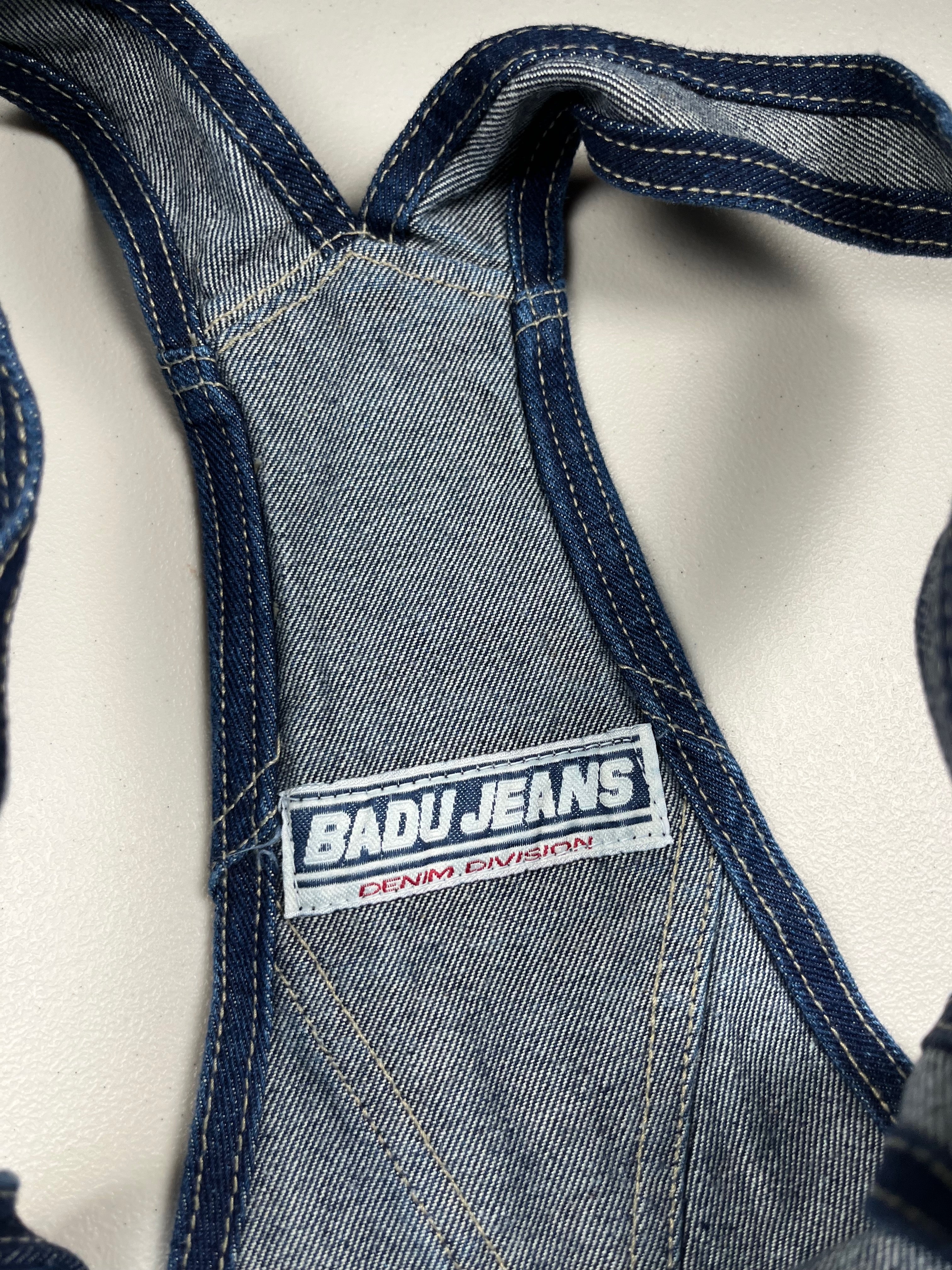 Deadstock Vintage Badu Jeans Baggy Denim Overalls