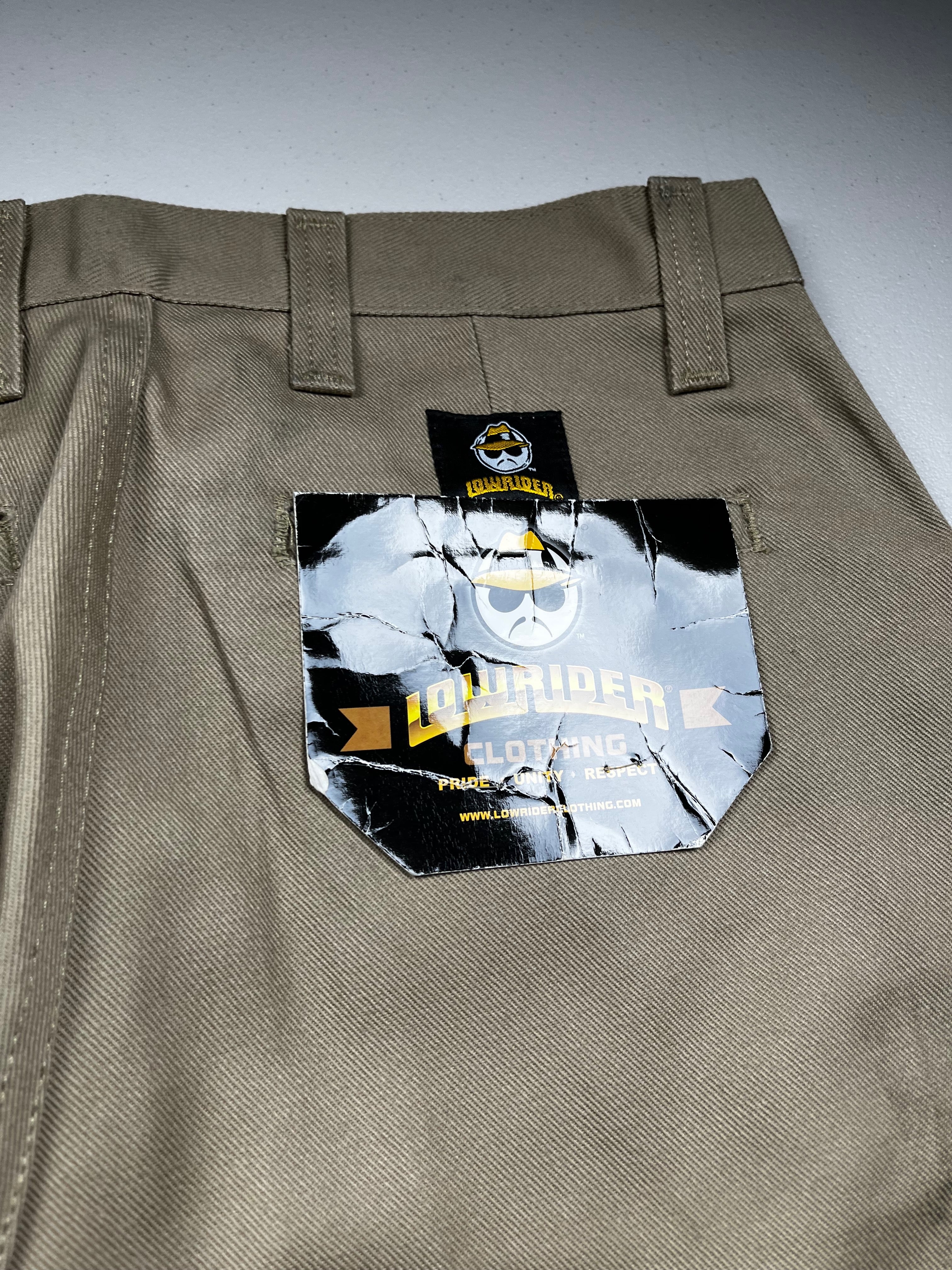 Vintage 90s Lowrider Clothing Wide Leg Khaki Pants