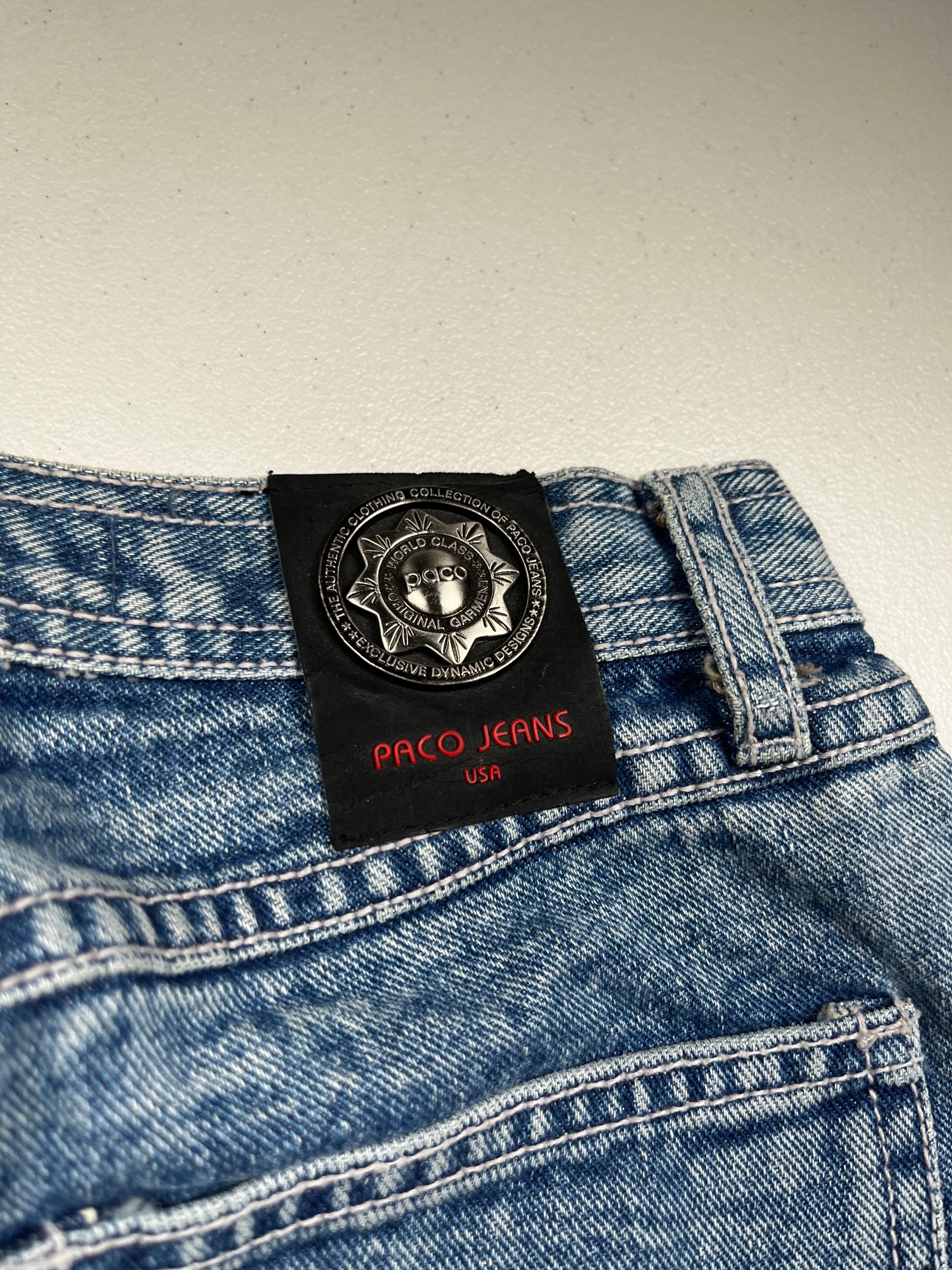 Vintage 90s Paco Jeans Light Wash Baggy Denim