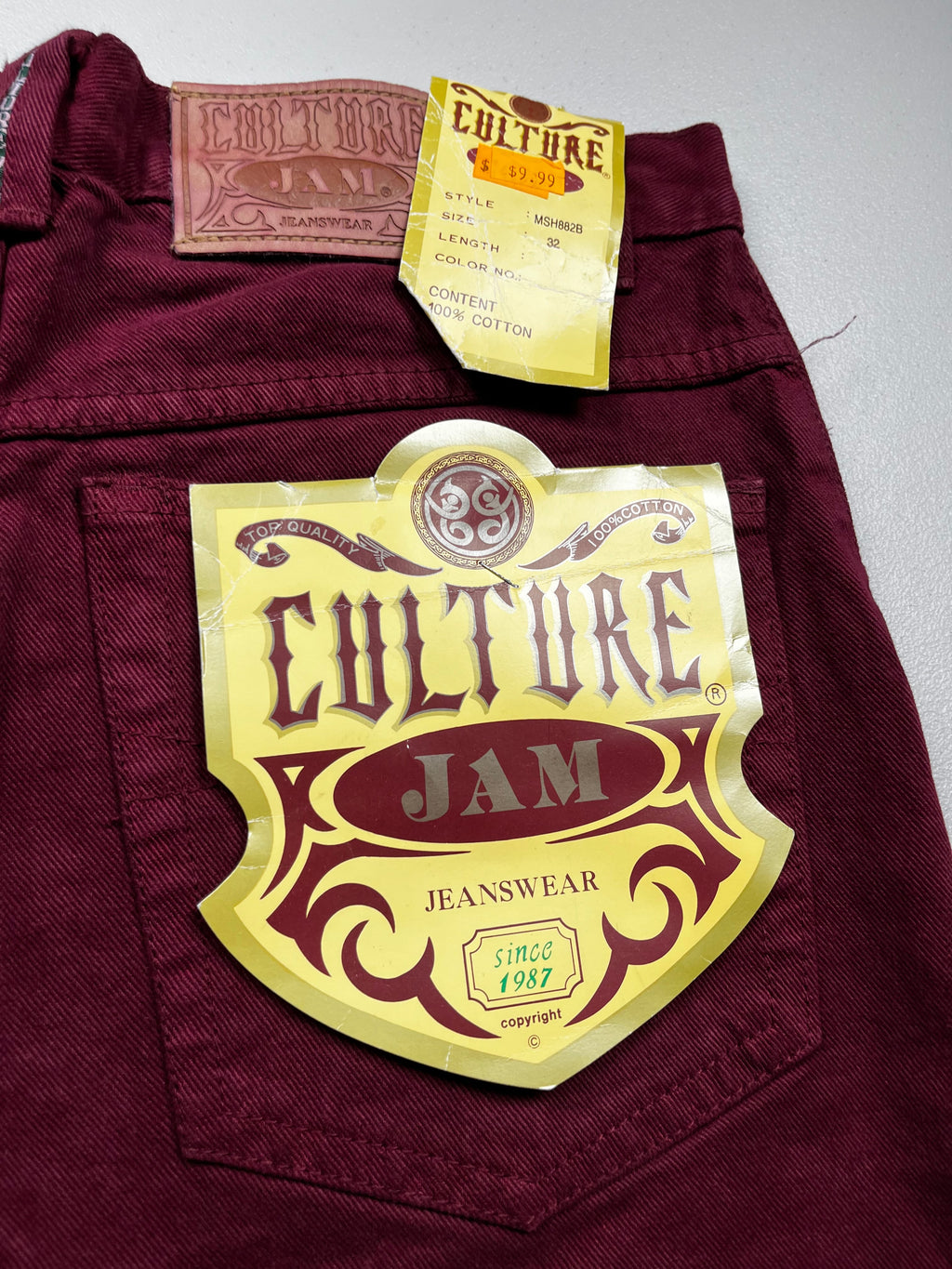 Vintage 90s Culture Jam Baggy Denim Jorts