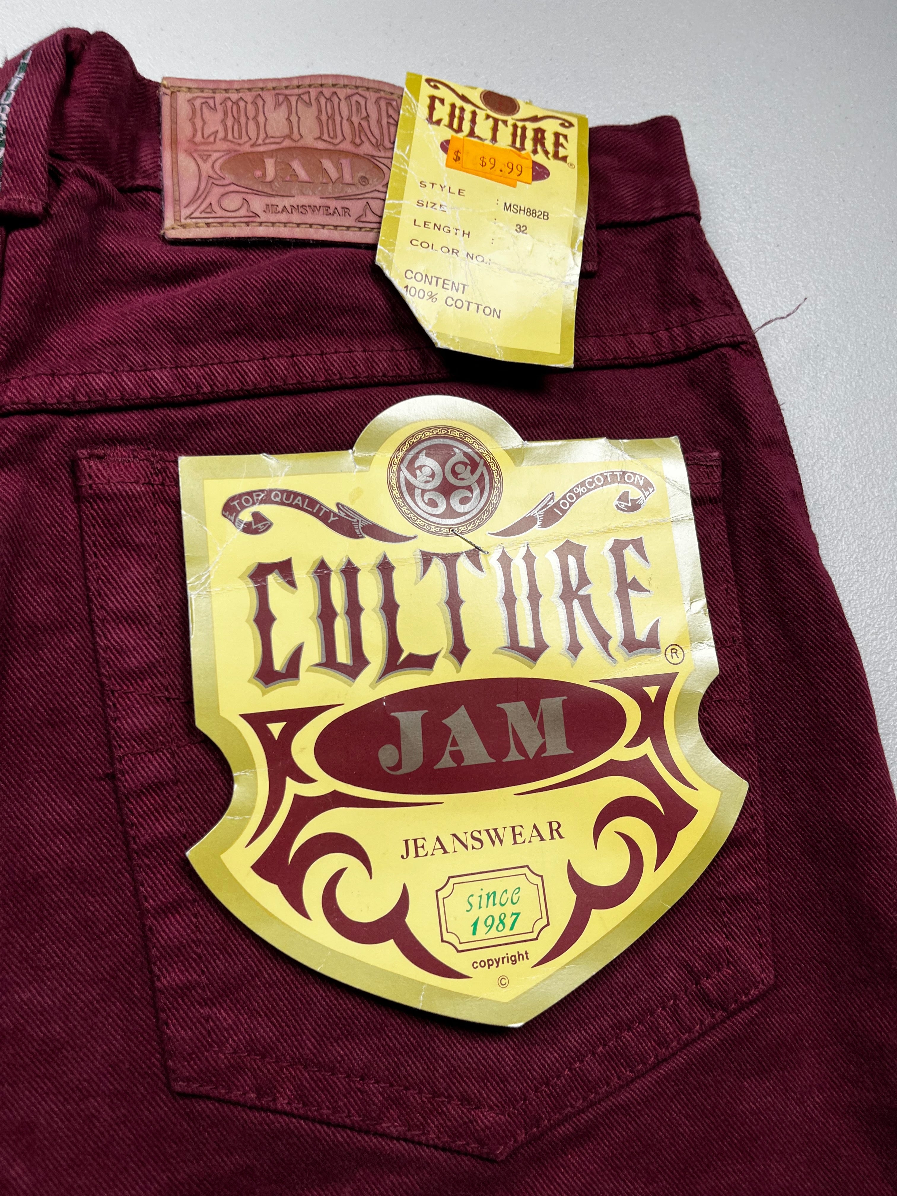 Vintage 90s Culture Jam Baggy Denim Jorts