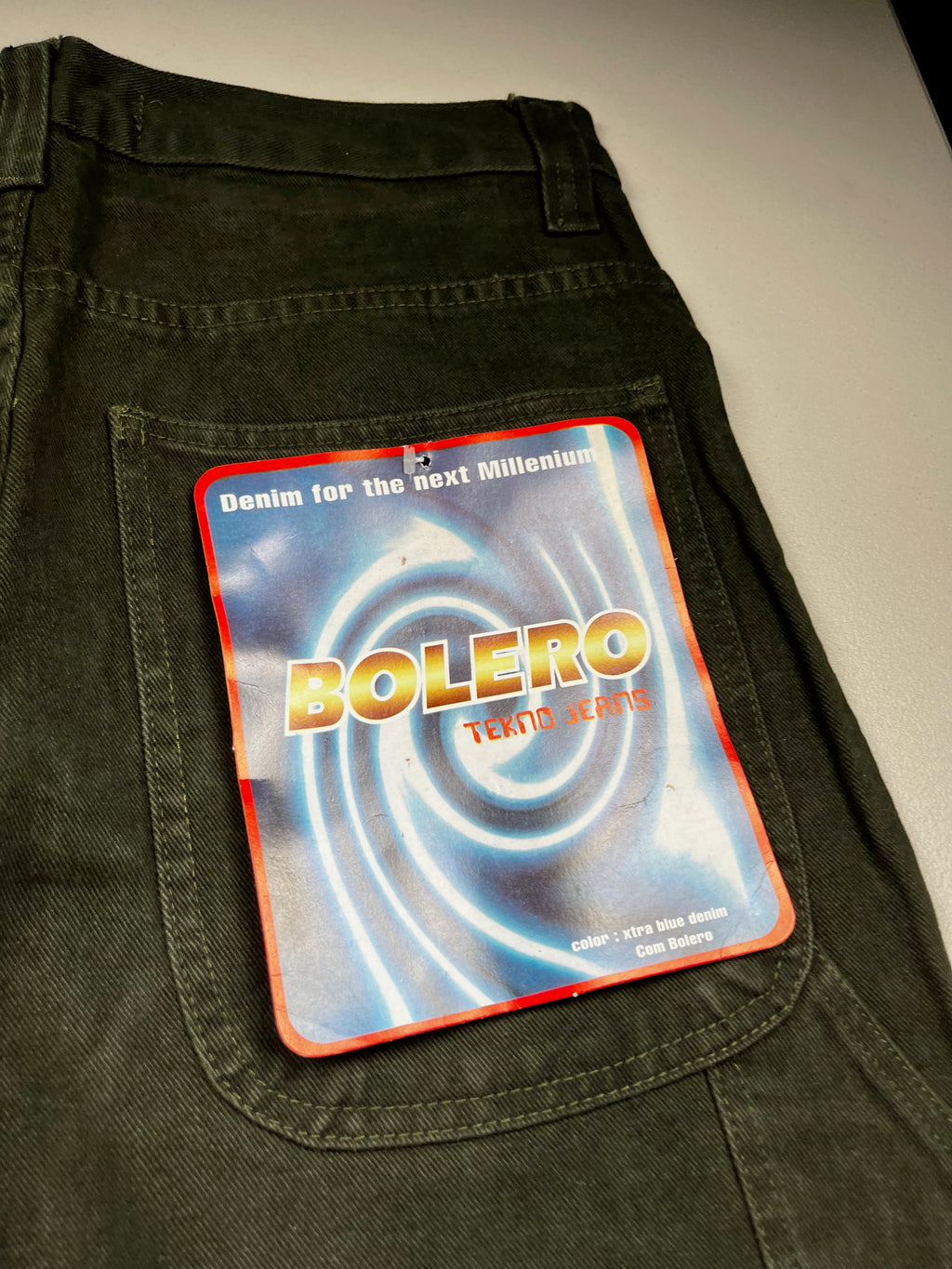 Bolero Tekno Black Wide Leg Denim Rave Skate Jeans