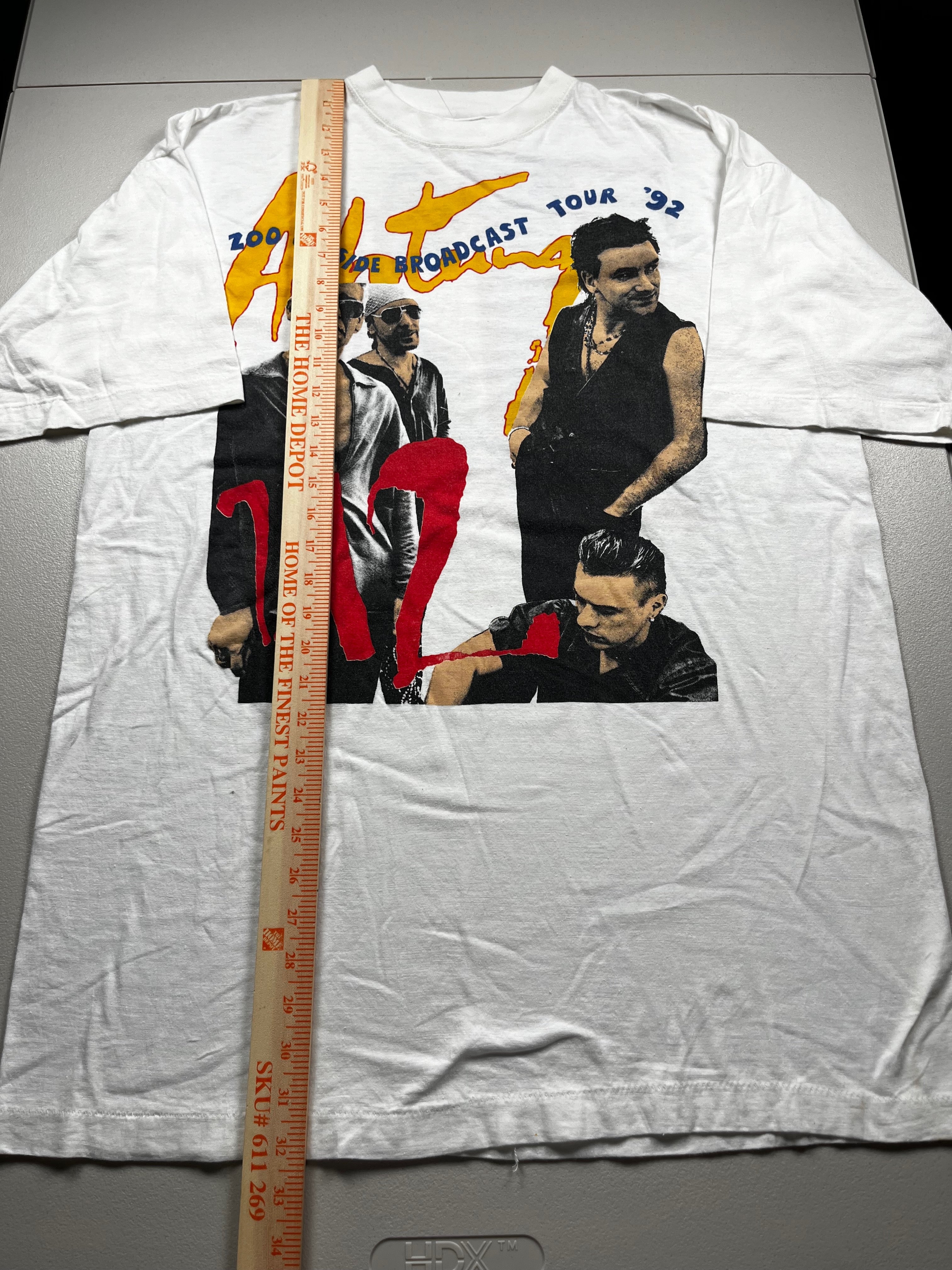 Vintage Band U2 Achtung Baby Zoo TV Tour T-Shirt