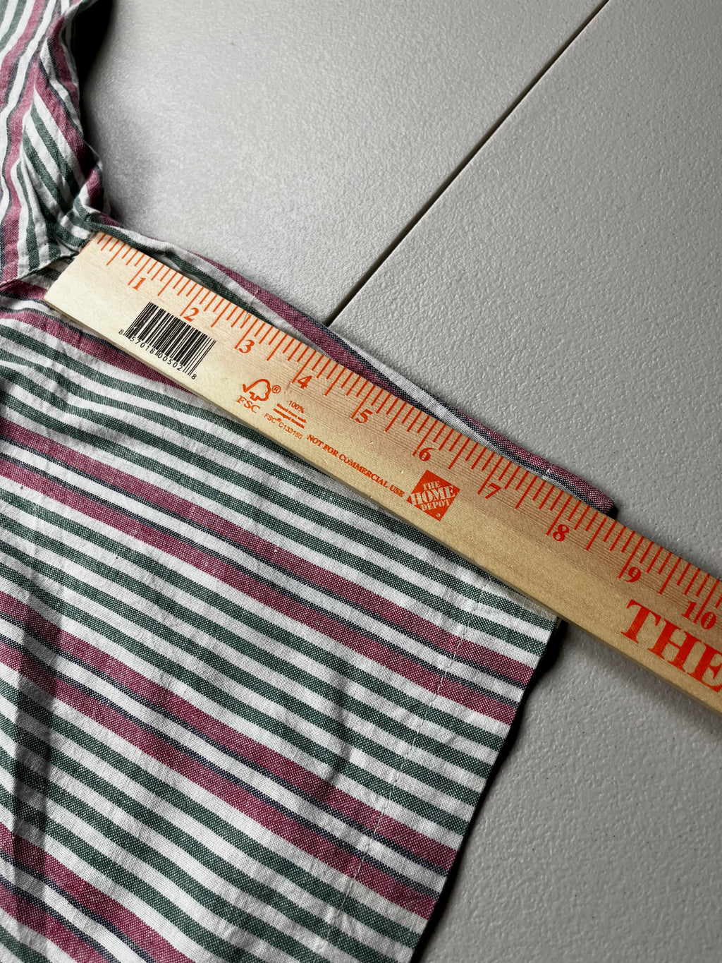 Vintage 90s Duck Head Green and Pink Striped Seersucker Shorts