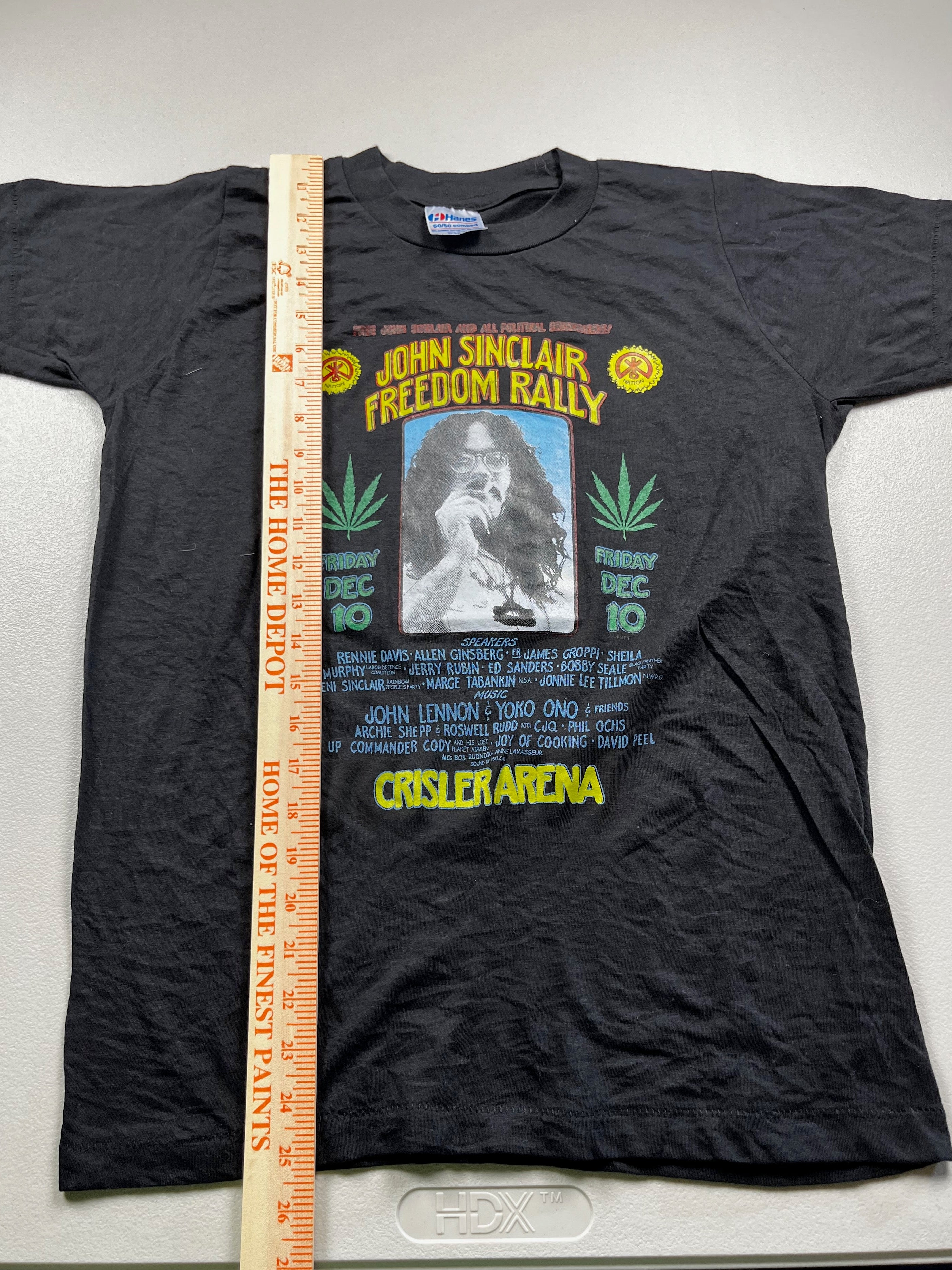 Vintage 1970s Hanes T-shirt "John Sinclair Freedom Rally"