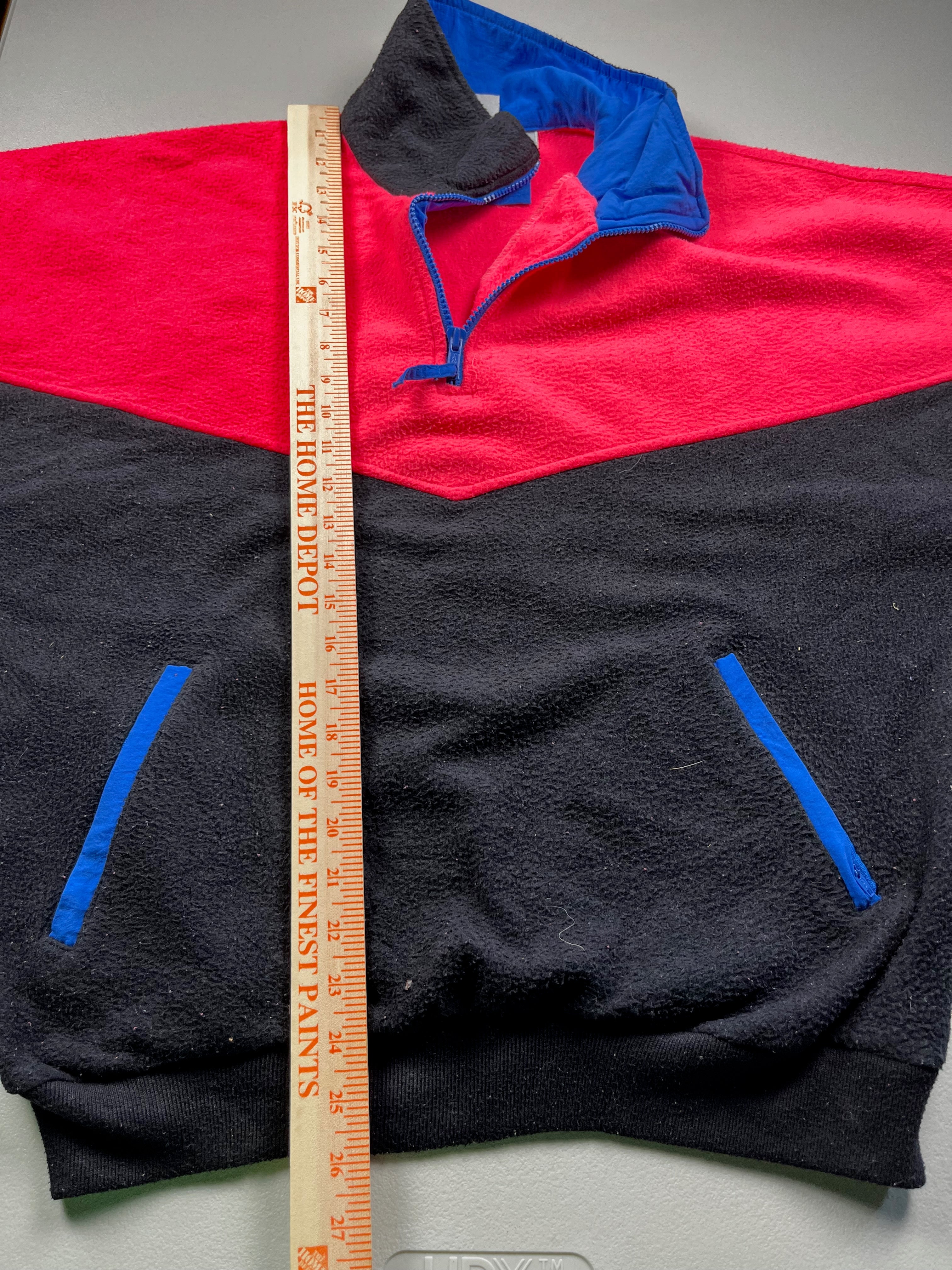 Vintage Foot Locker 1/4 zip ColorBlock Fleece Pullover