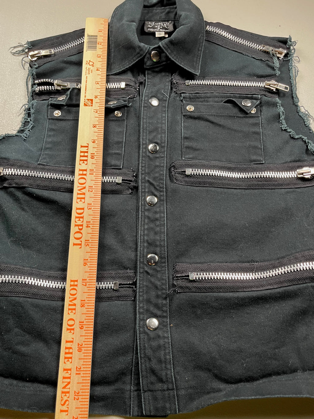 Vintage Shrine Gothic Black Vest