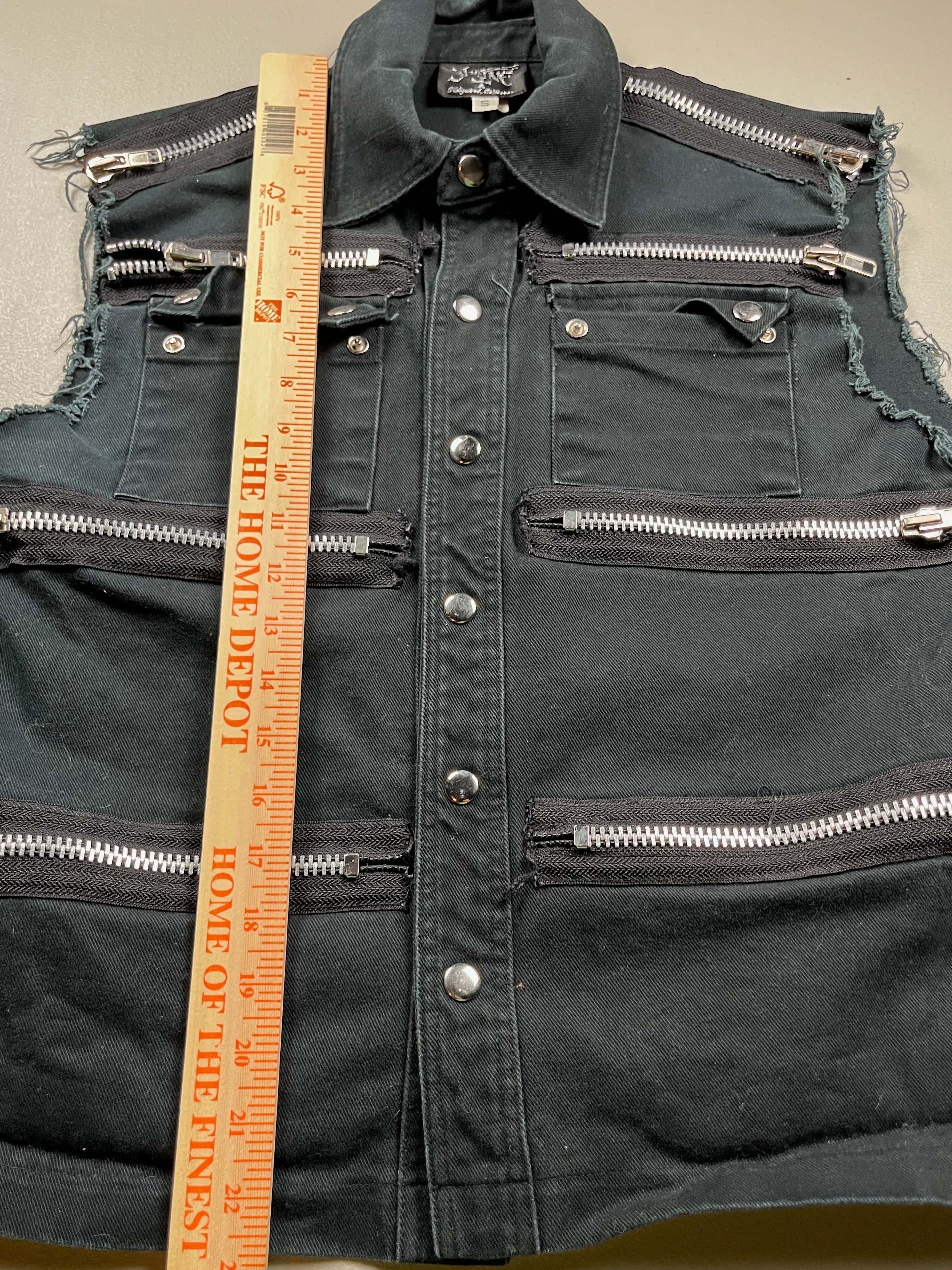 Vintage Shrine Gothic Black Vest