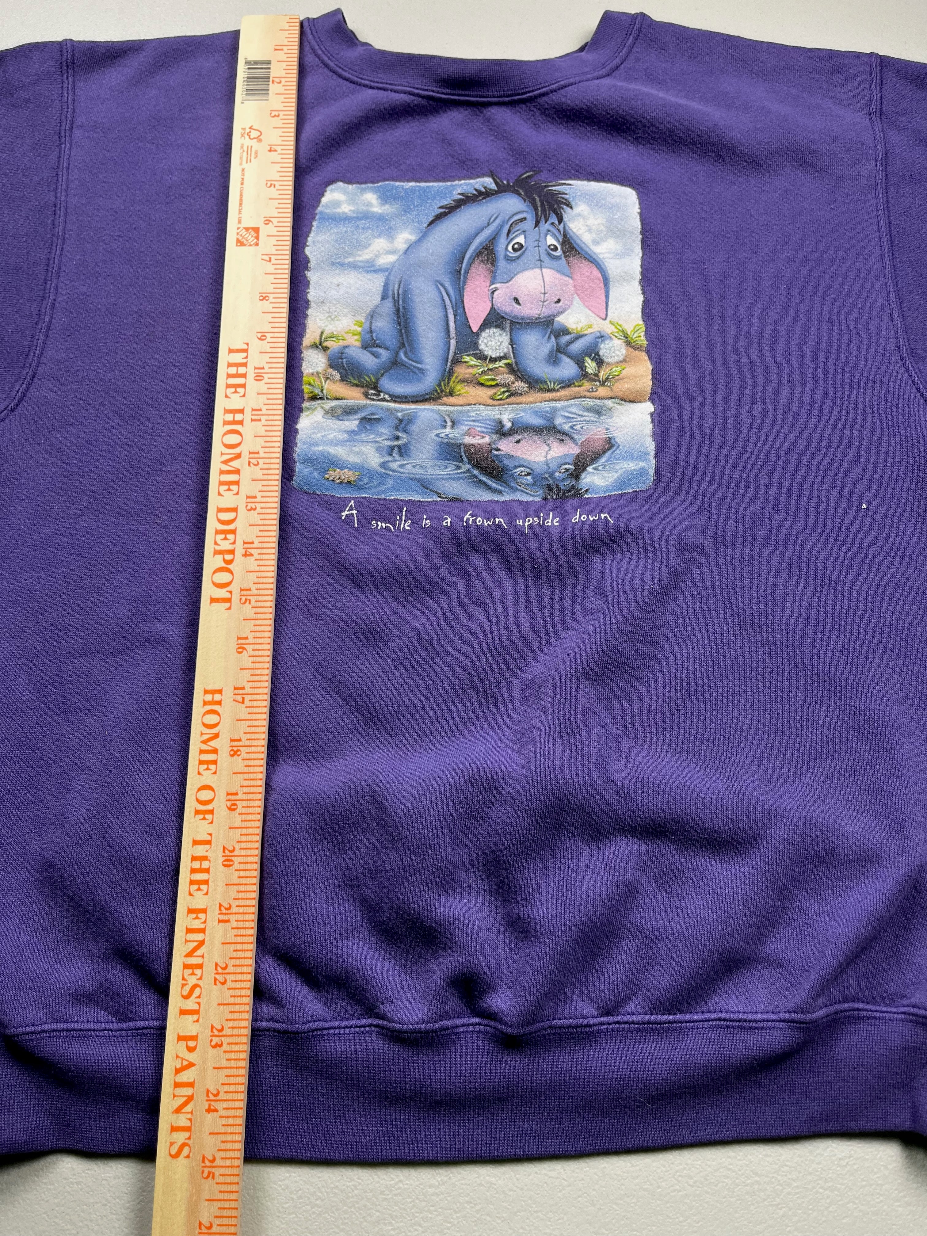 Vintage 90s Purple Disney Store Crewneck Sweatshirt