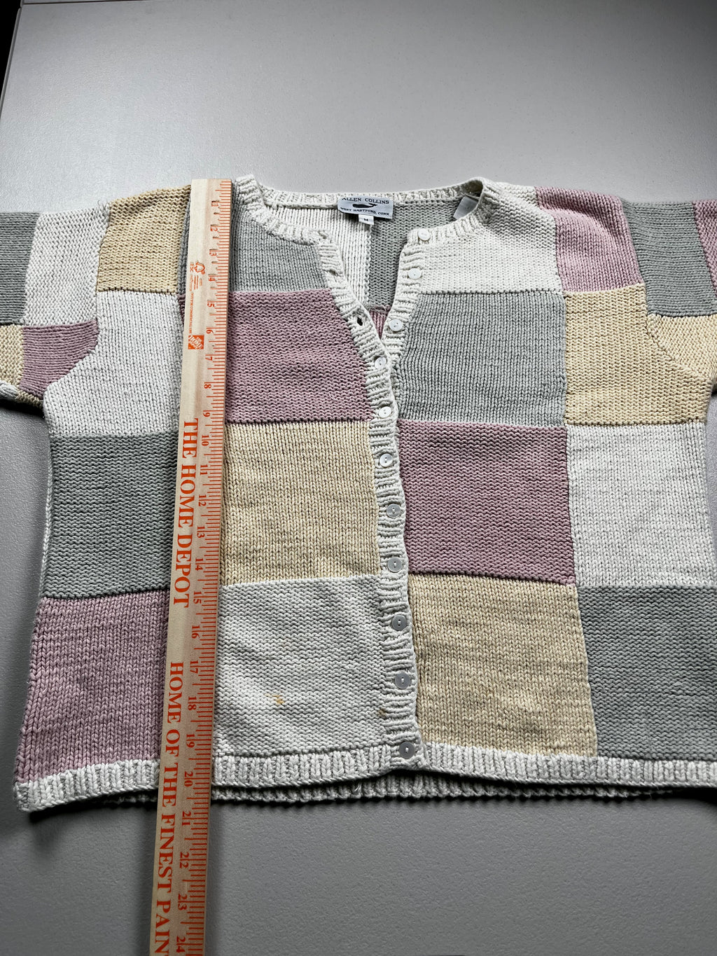 Alley Collins Patchwork Button-Down Cardigan