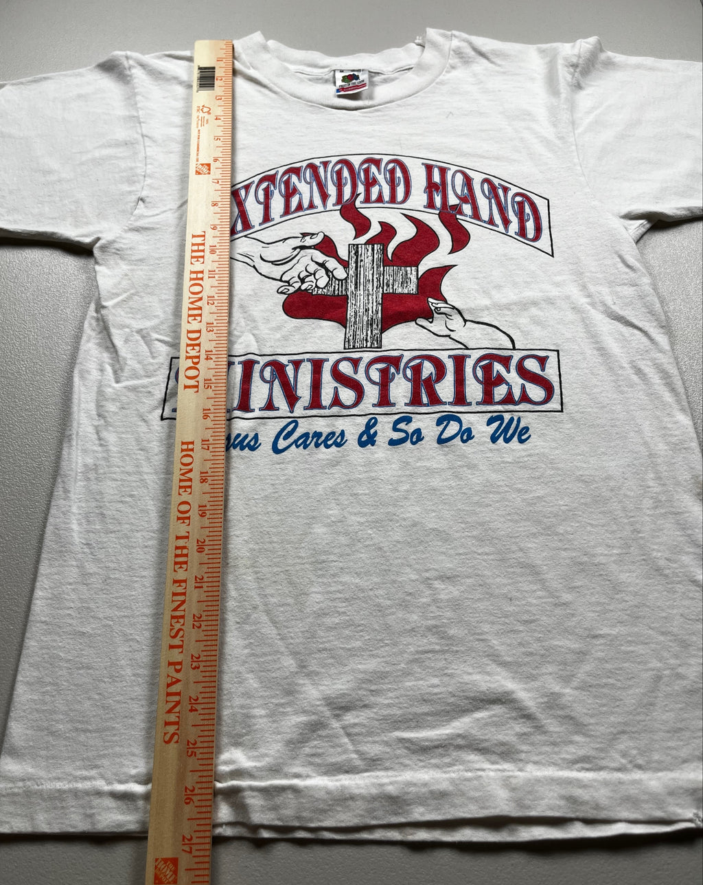 Vintage Jesus Cares Fruit Of The Loom T-Shirt