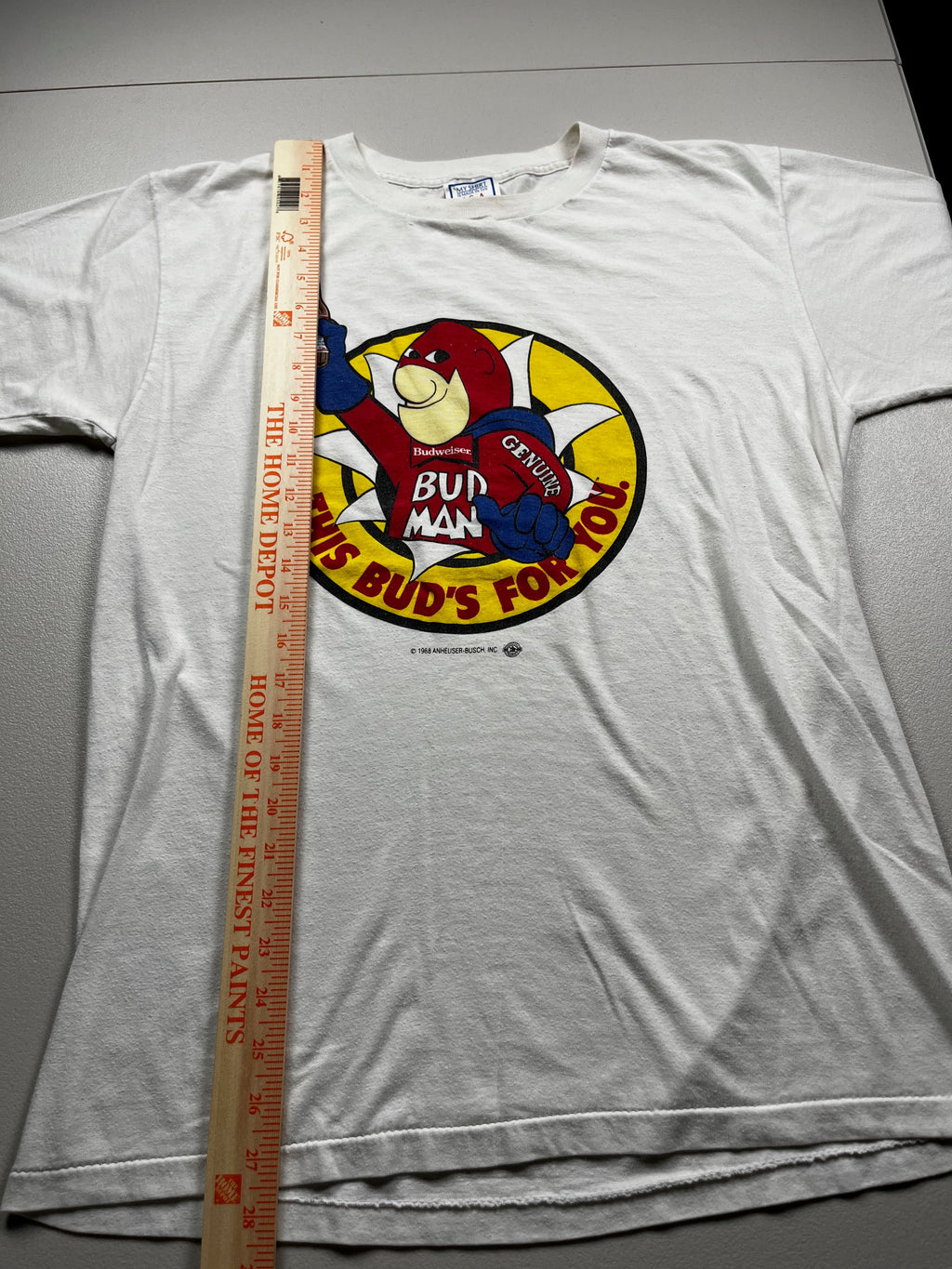 Vintage 1990s Budweiser "Bud Man" Graphic T-Shirt