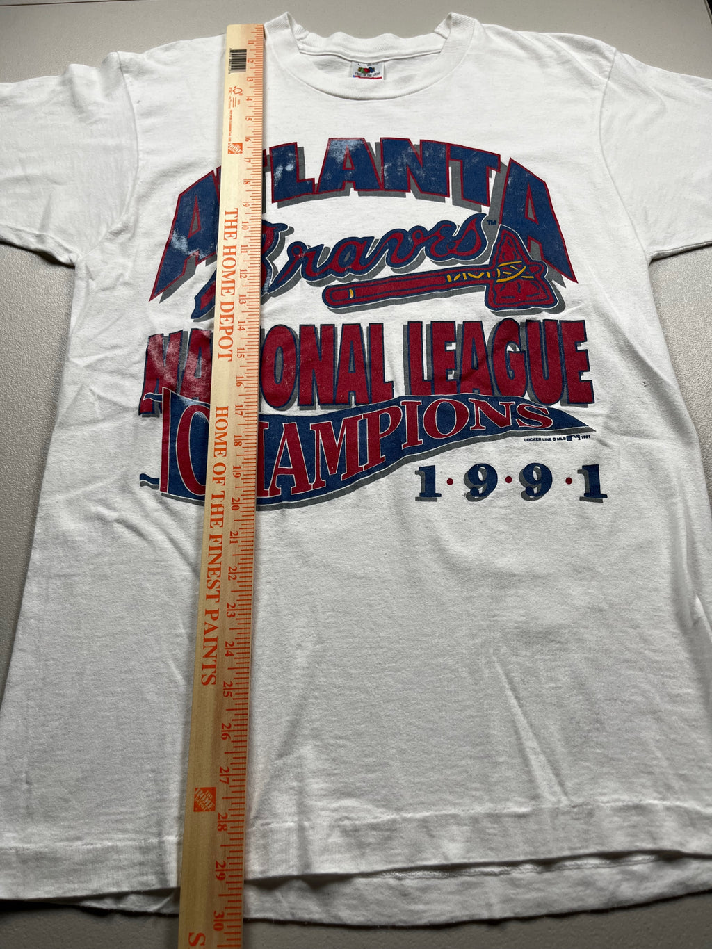 Vintage 1991 Atlanta Braves National League Champions T-Shirt