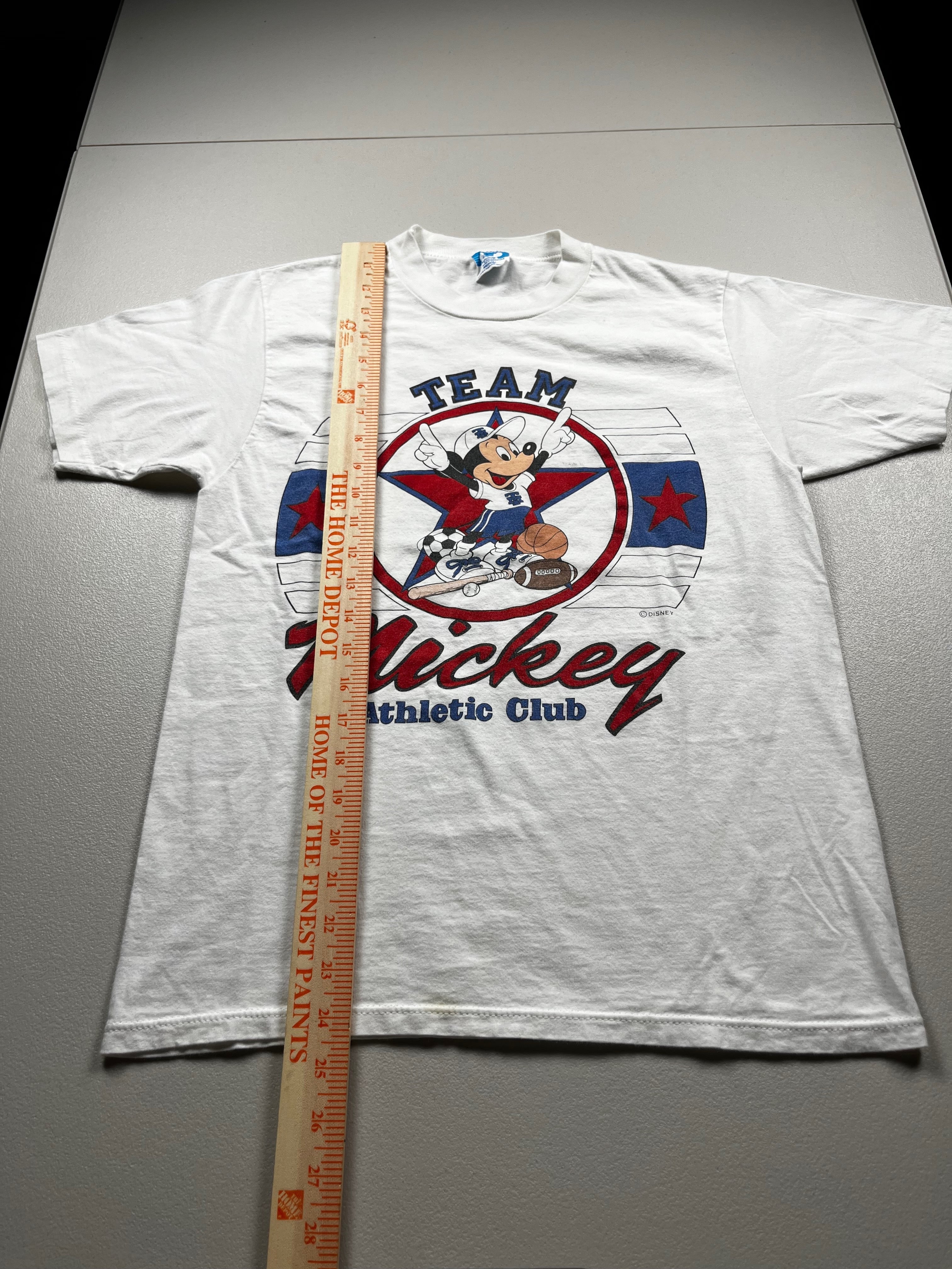 Vintage 90s Mickey Athletic Club White Tee