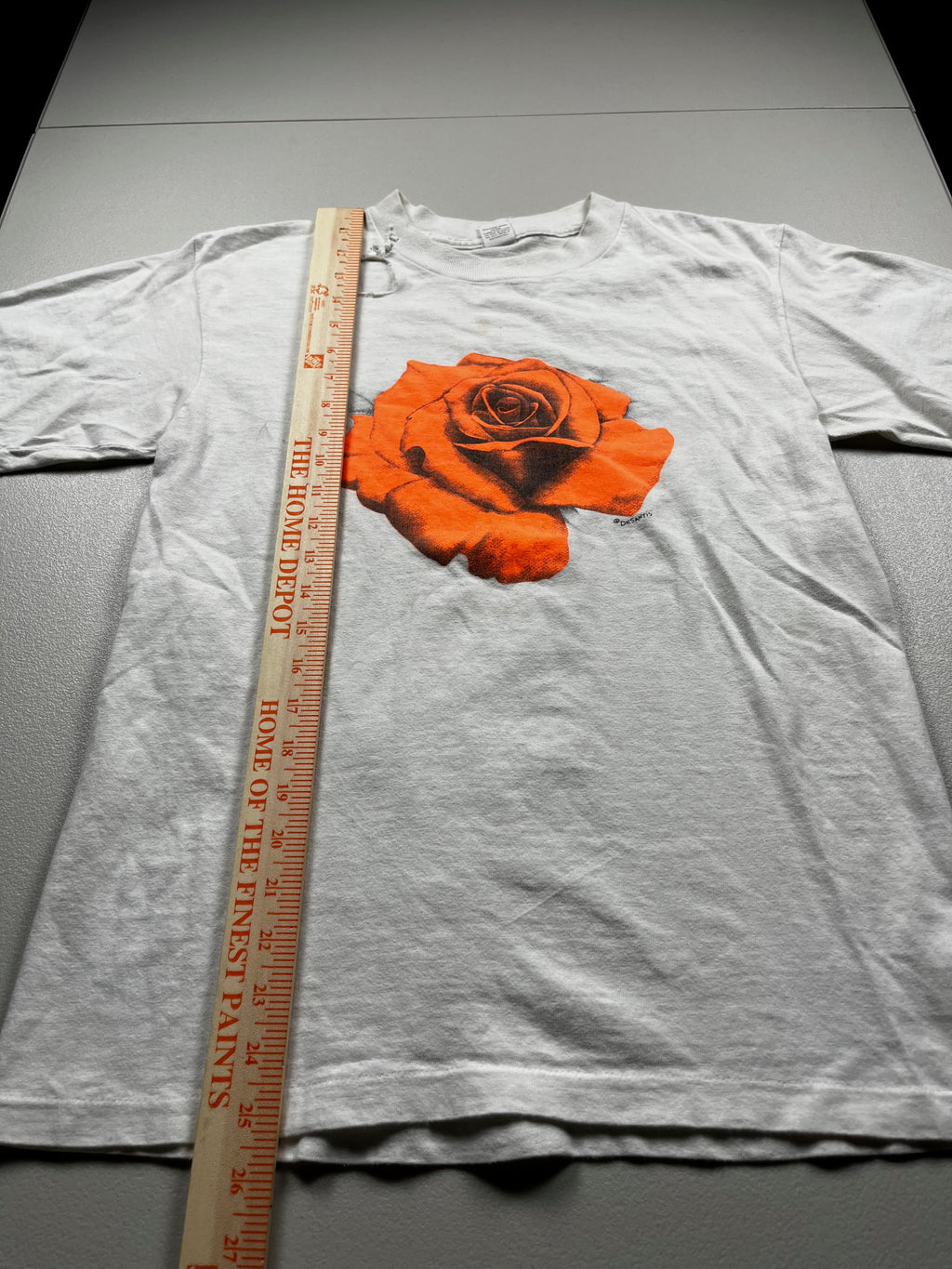 Vintage Orange Rose Graphic T-shirt